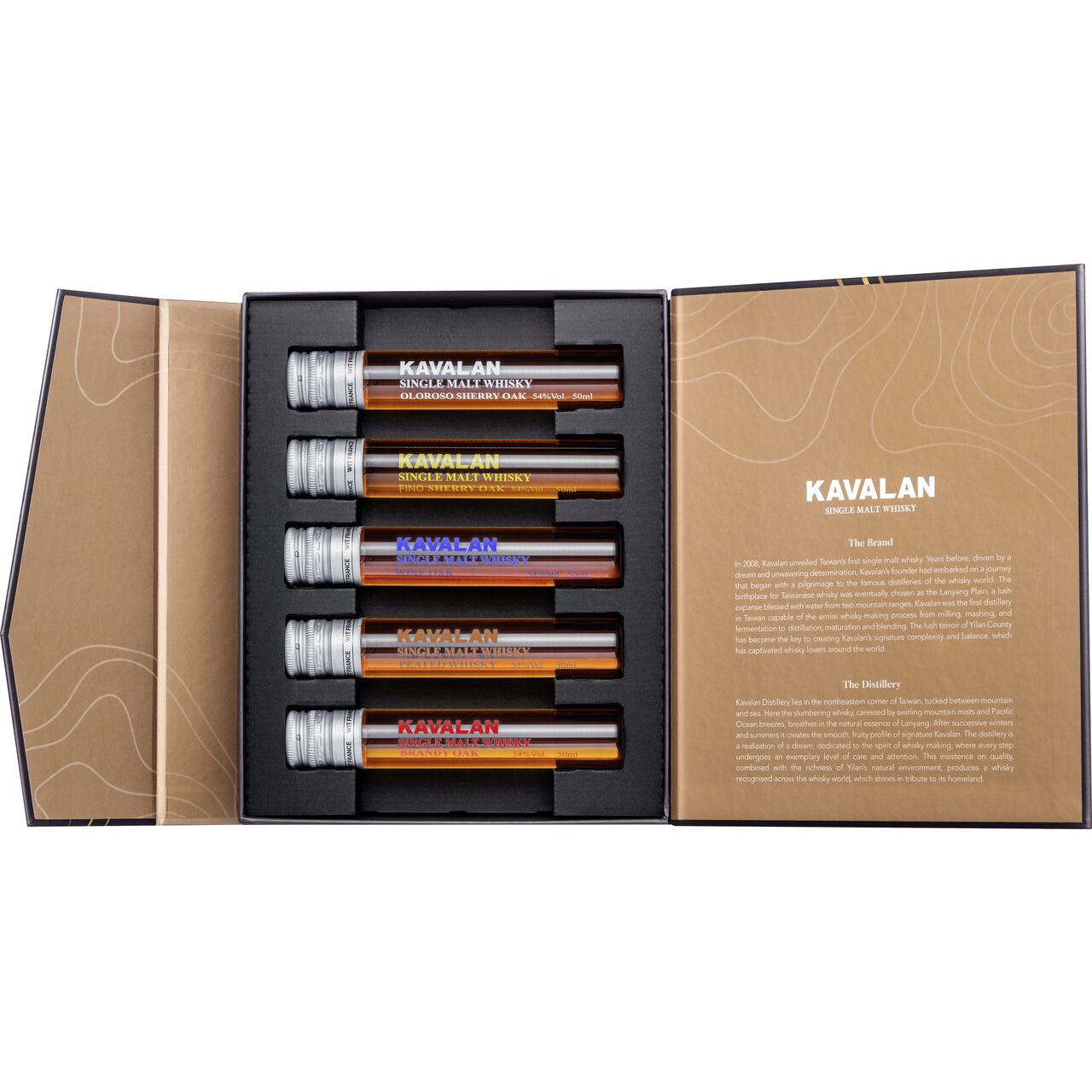 Kavalan Whisky Geschenkbox Tubes (0,25l) - Gourmet Markt