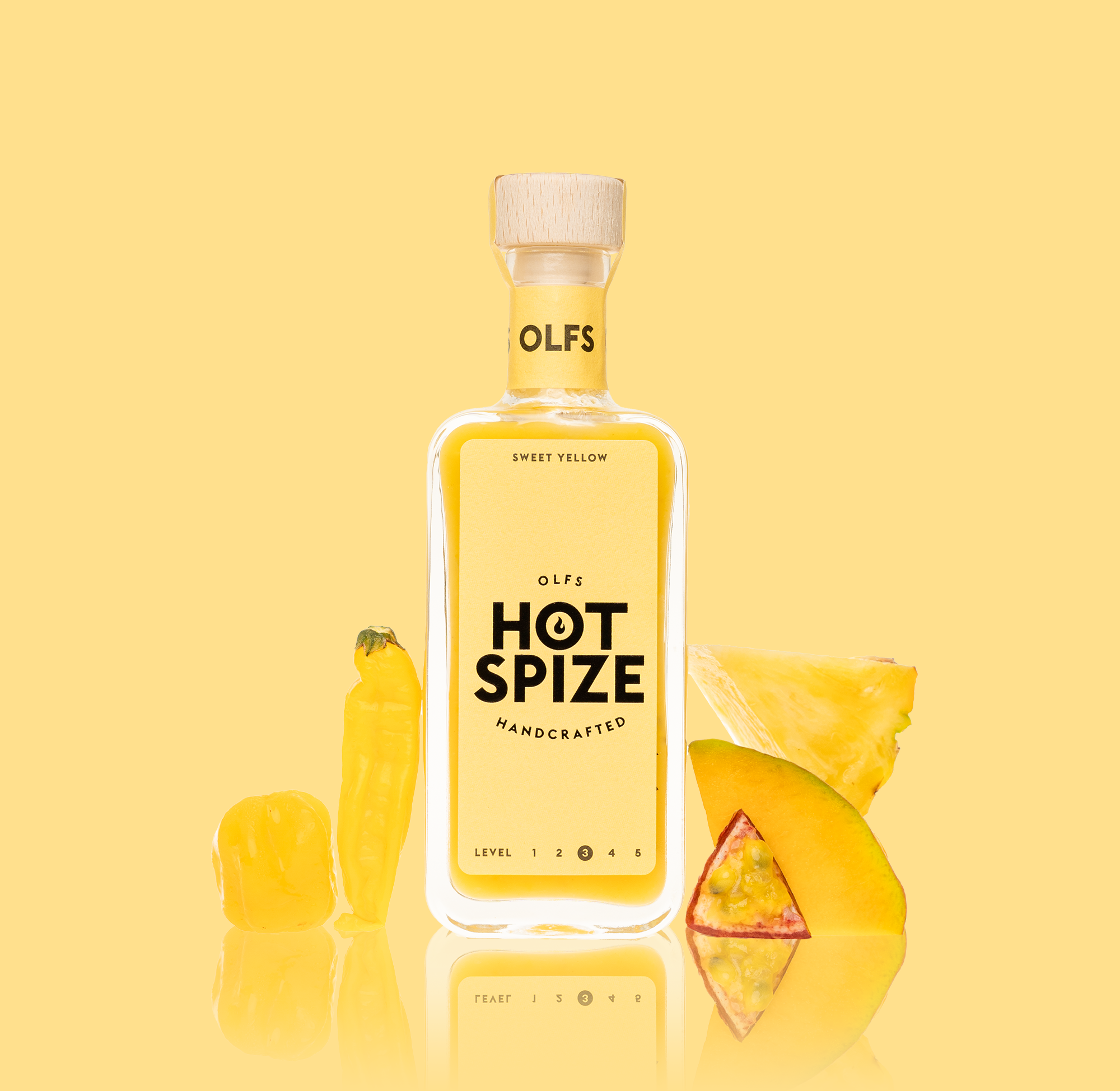 Olfs Hot Spize Sweet Yellow (100ml) - Gourmet Markt