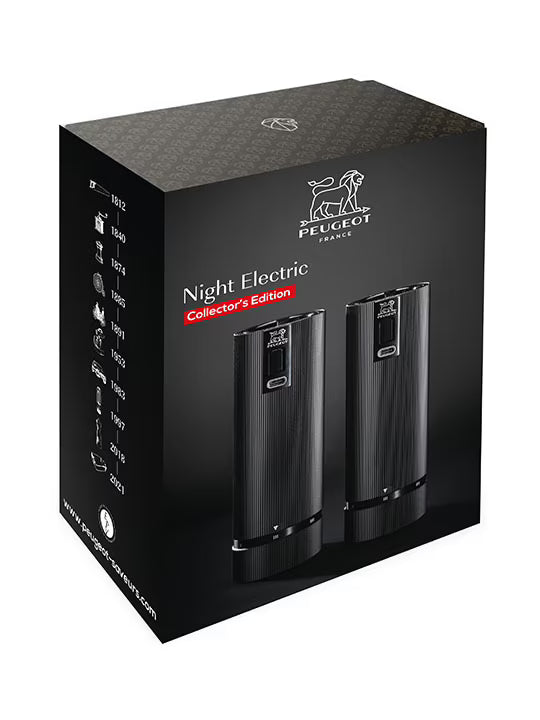 Night Elektrische Pfeffer- u. Salzmuehle Line, u´Select 15 cm