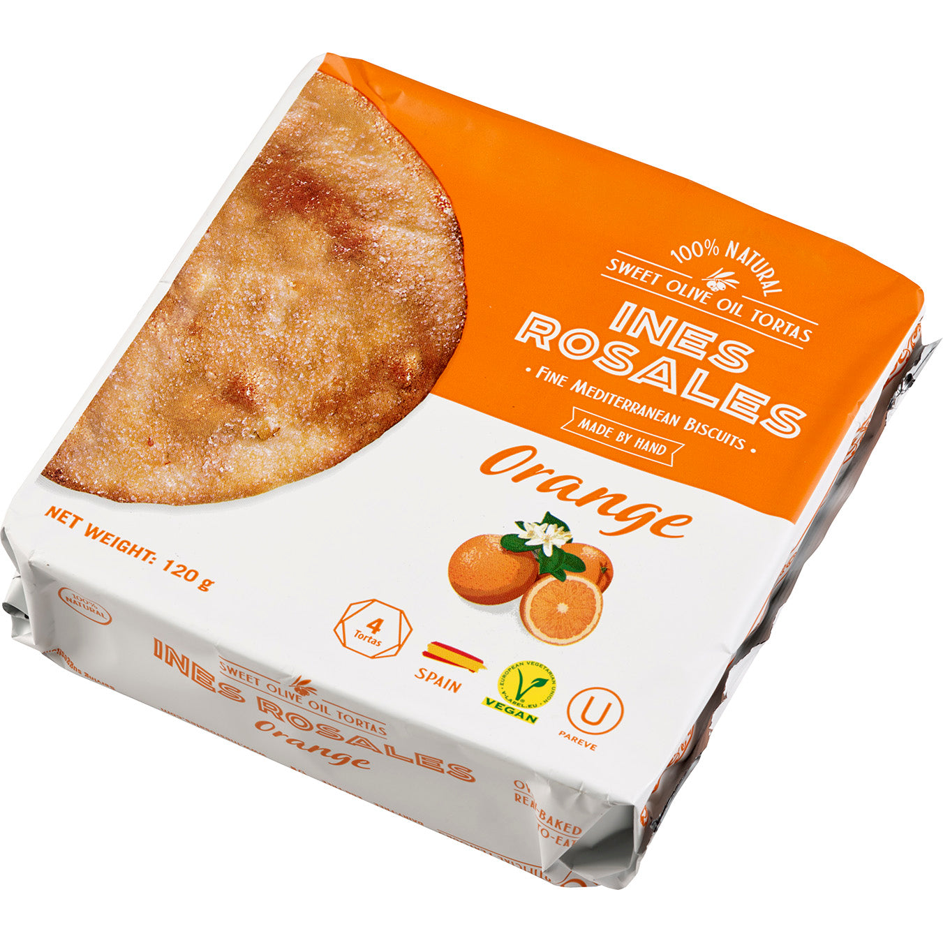 Ines Rosales Tortas con aceite Oliva - Biscuits Orange (120g) - Gourmet Markt