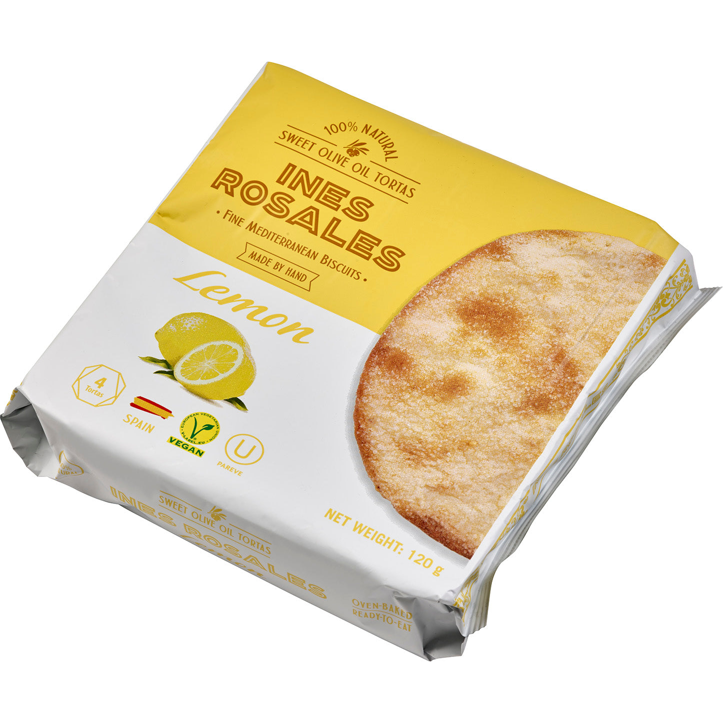 Ines Rosales Tortas con aceite Oliva - Biscuits Lemon (120g) - Gourmet Markt