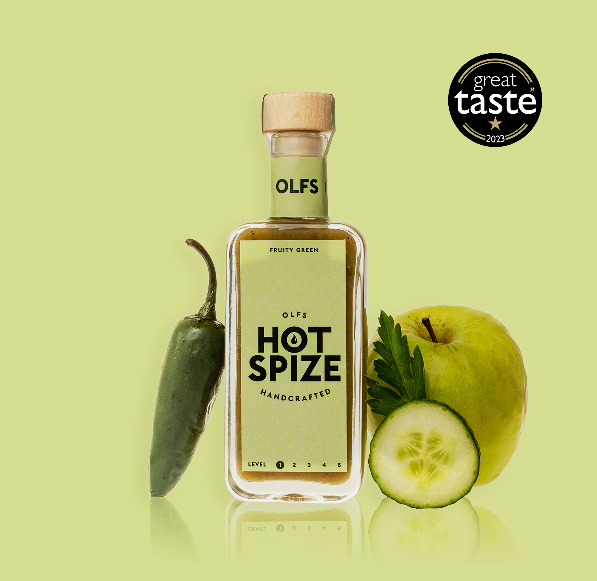Olfs Hot Spize Fruity Green (100ml) - Gourmet Markt