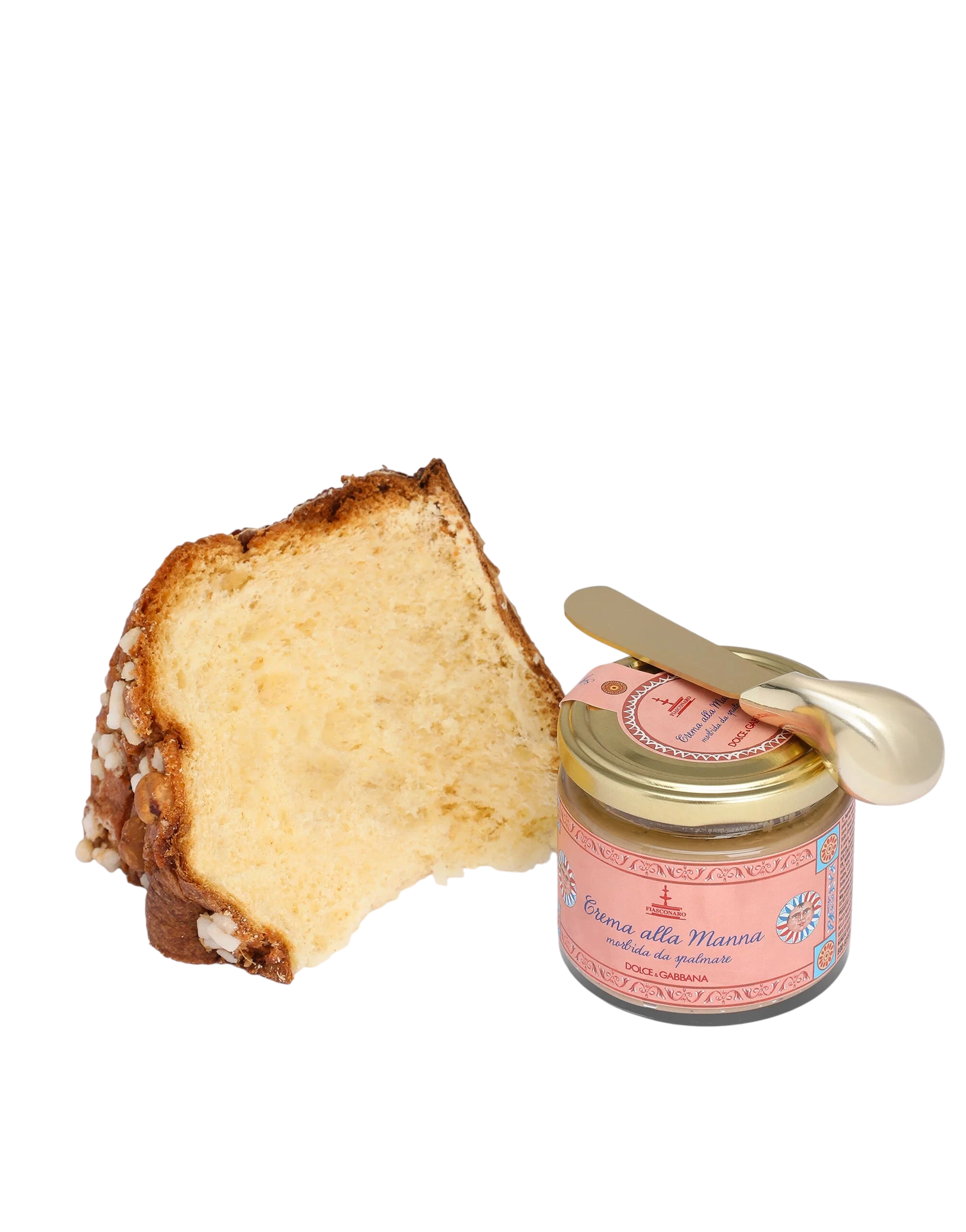 Fiasconaro Panettone mit Haselnuss und Manna Creme D&G (800g+200g) - Gourmet Markt