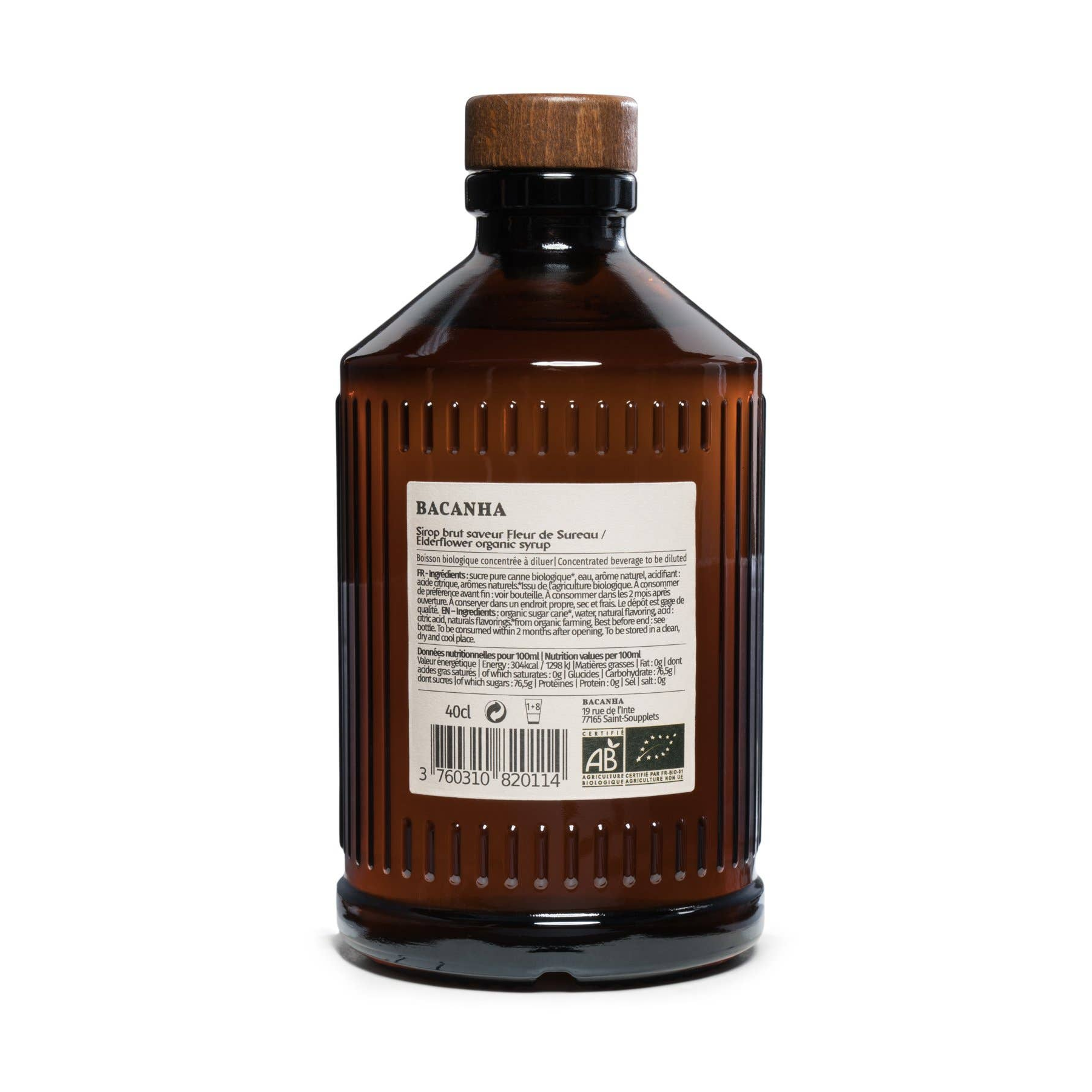 Bacanha Bio-Holunderblütensirup (400ml) - Gourmet Markt