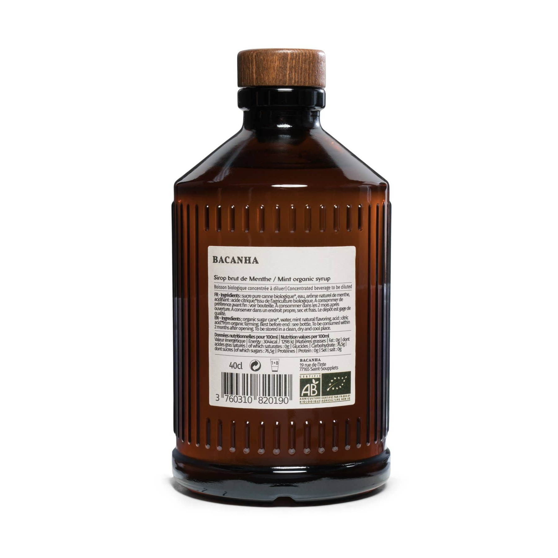 Bacanha Bio-Minzsirup (400ml) - Gourmet Markt