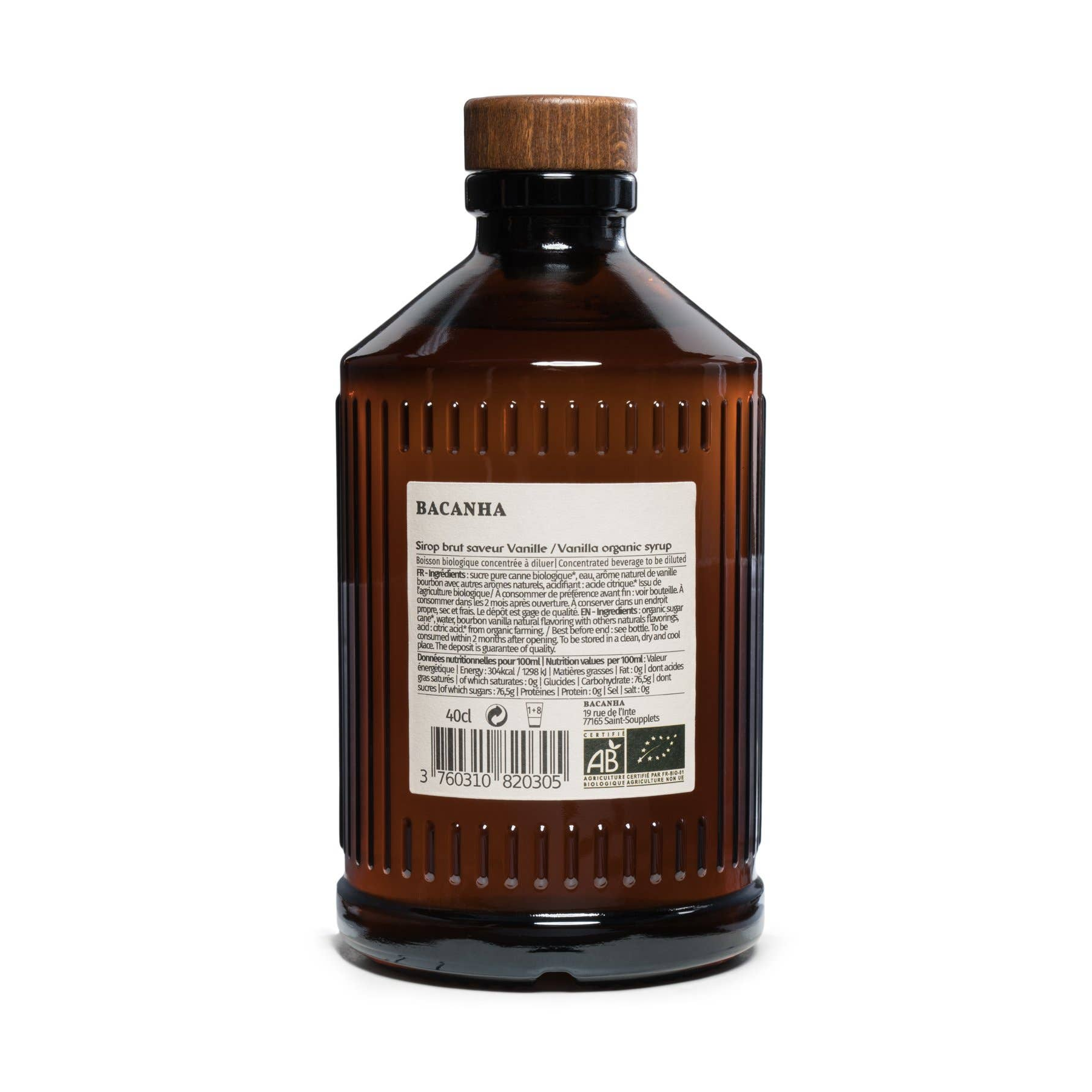 Bacanha Bio-Vanillesirup (400ml) - Gourmet Markt