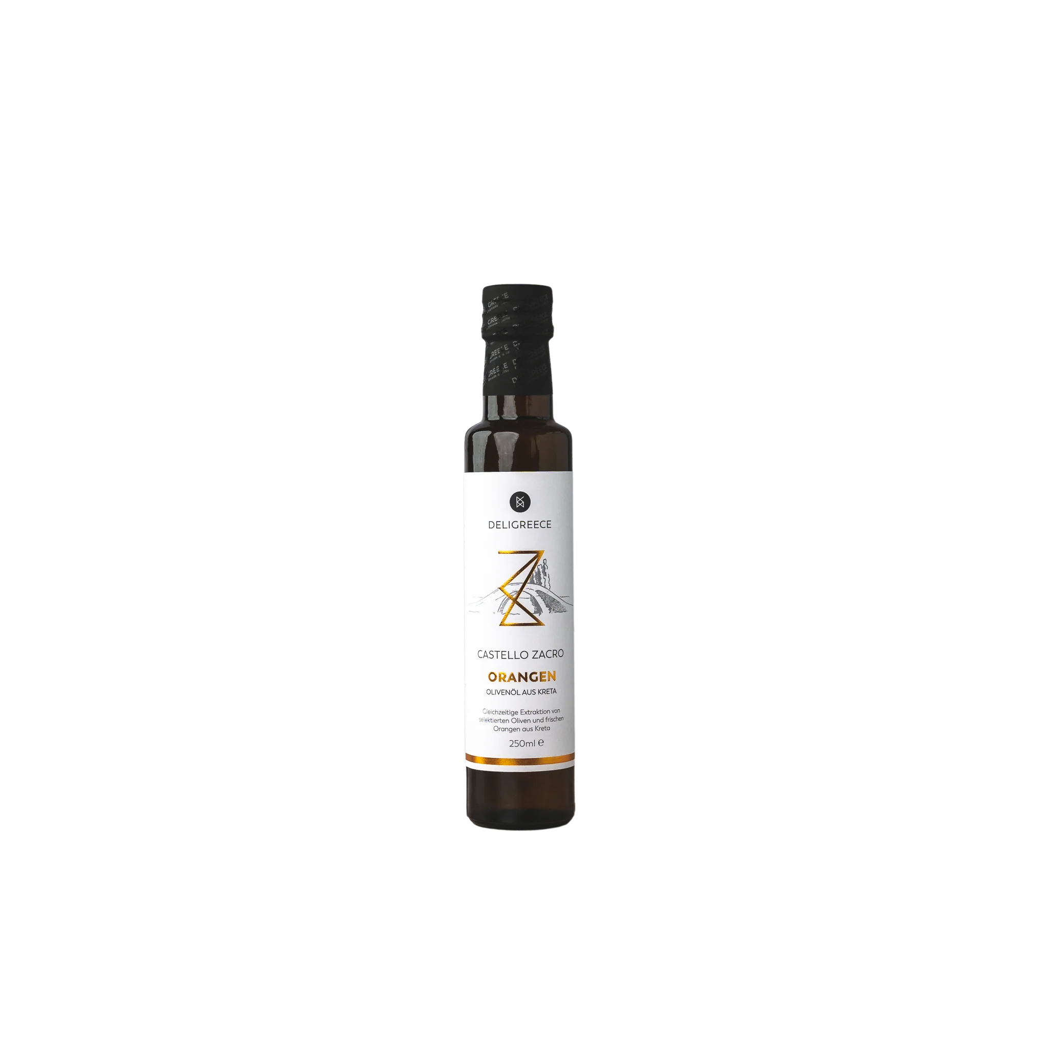Deligreece Castello Zacro Orangen natives Olivenöl extra (0,25l) - Gourmet Markt