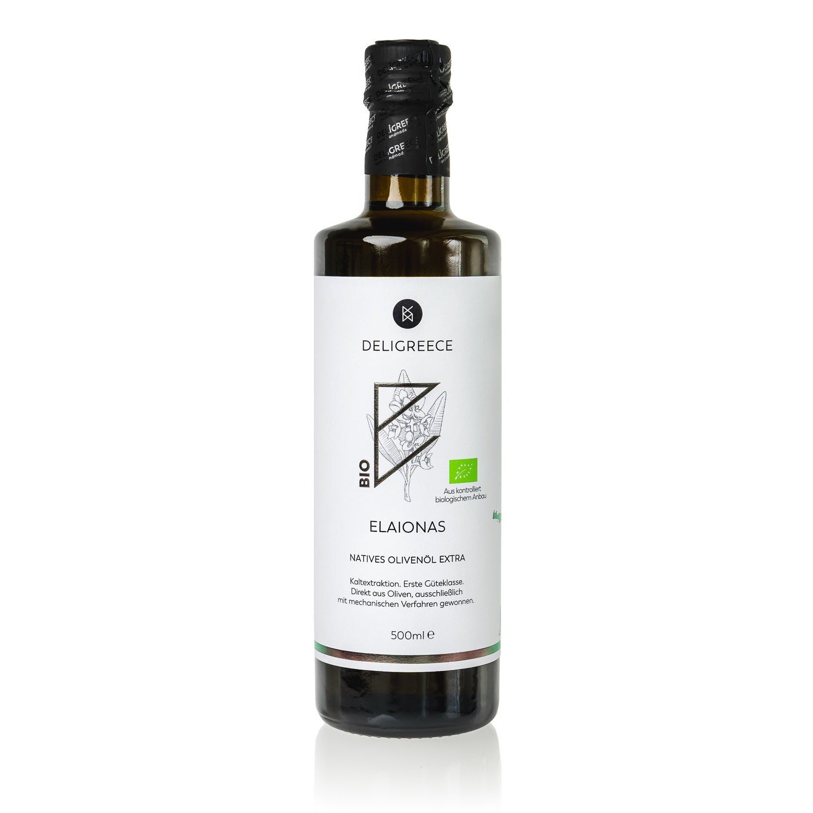 Deligreece Elaionas BIO natives Olivenöl extra (0,5l) - Gourmet Markt