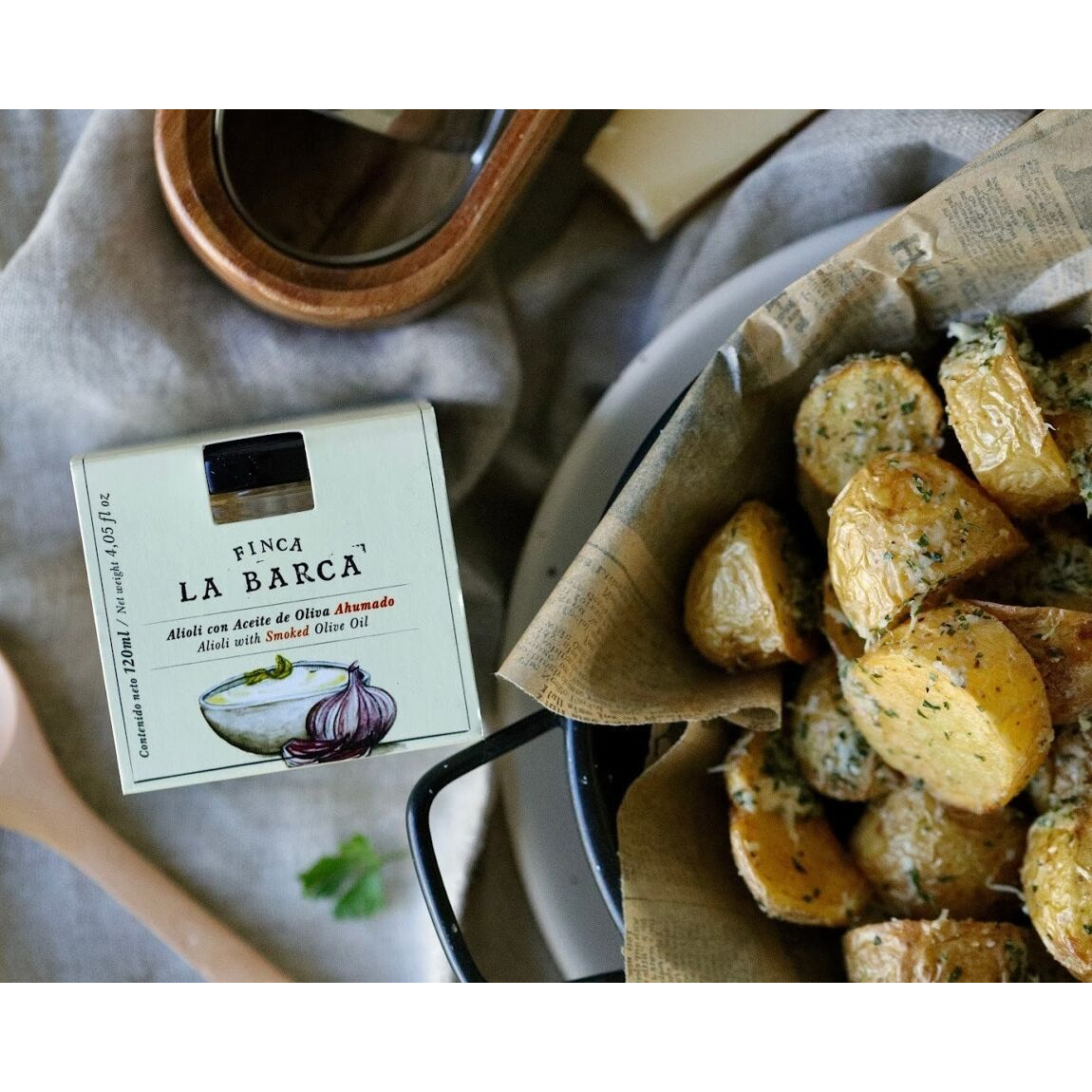 Finca La Barca Alioli mit geräuchertem Olivenöl (120ml) - Gourmet Markt