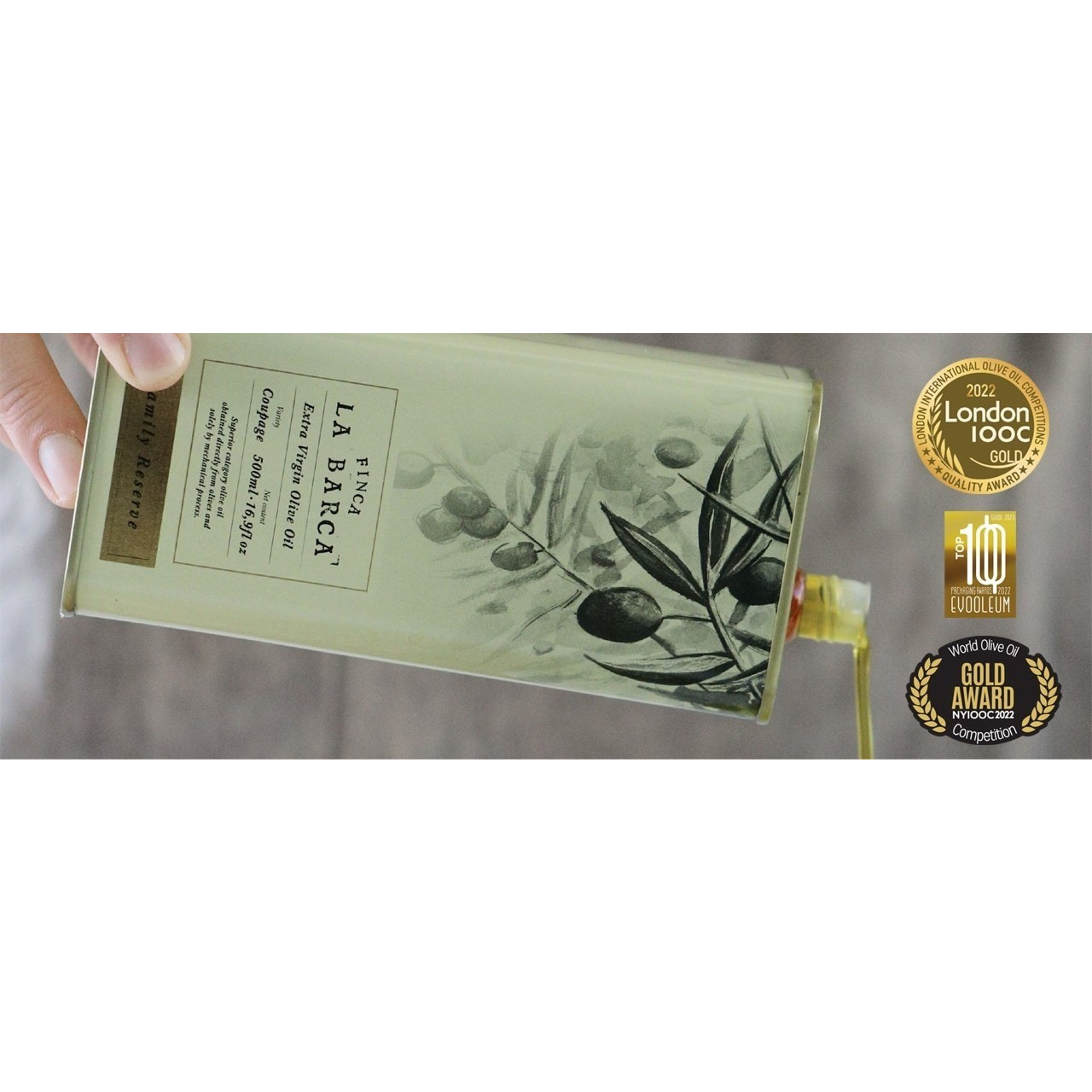 Finca La Barca Natives Olivenöl extra Reserva Familiar (0,5l) - Gourmet Markt