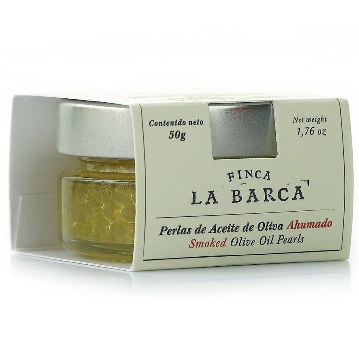 Finca La Barca Geräucherte Olivenöl Perlen (50g) - Gourmet Markt