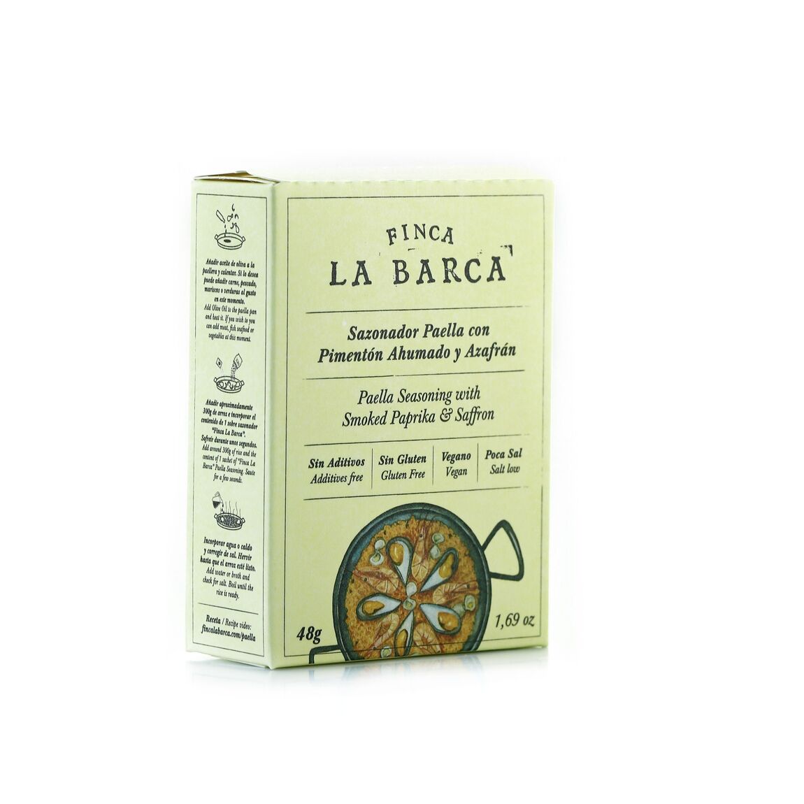 Finca La Barca Paella Gewürz mit geräuchertem Paprika und Safran (48g) - Gourmet Markt