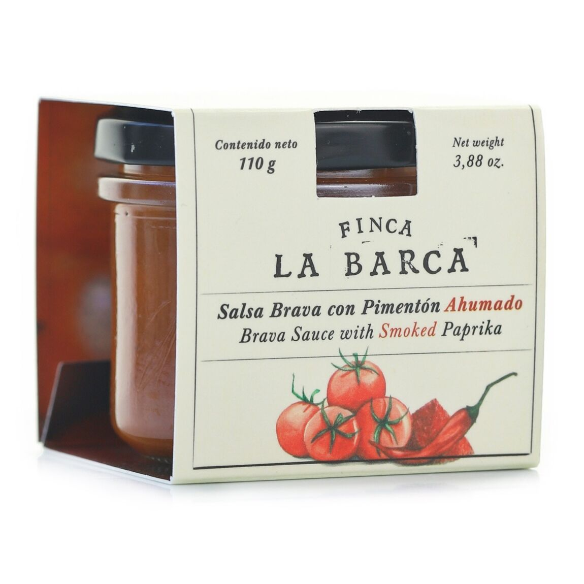 Finca La Barca Salsa Brava mit geräuchertem Paprika (110g) - Gourmet Markt