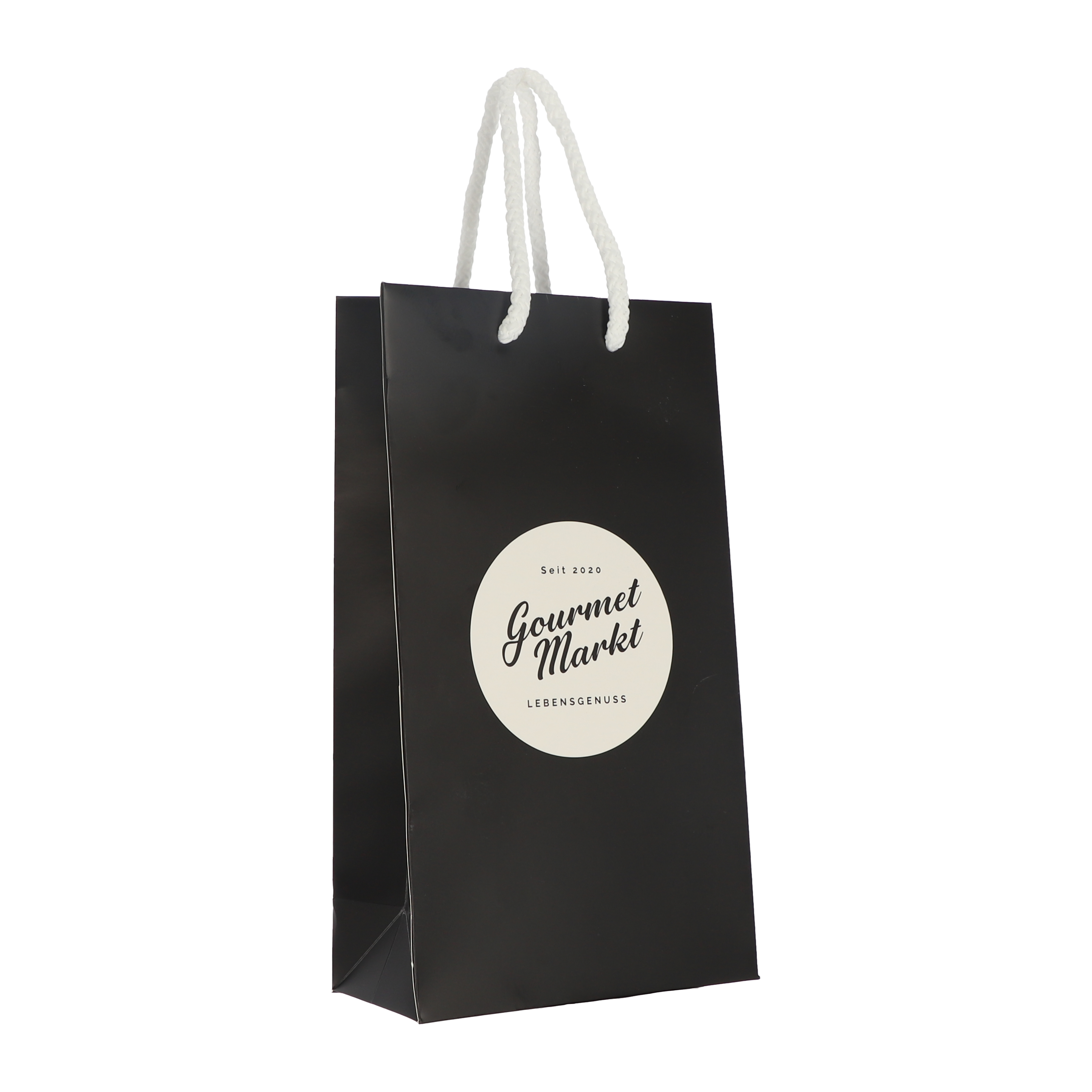 Gourmet Markt Papiertasche für 2 Flaschen - Gourmet Markt