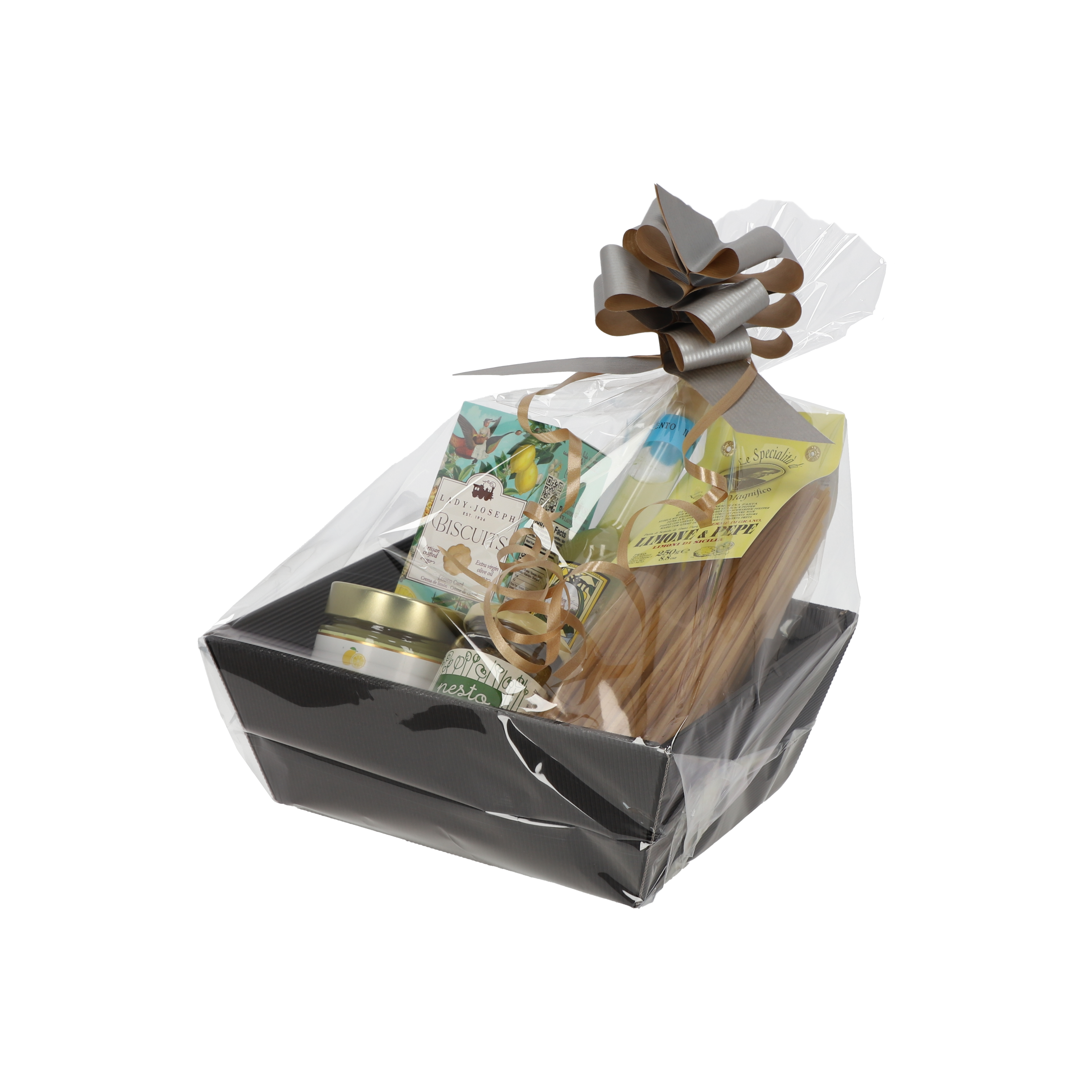 Gourmet Markt Geschenkkorb "Lemon" mit Alkohol - Gourmet Markt