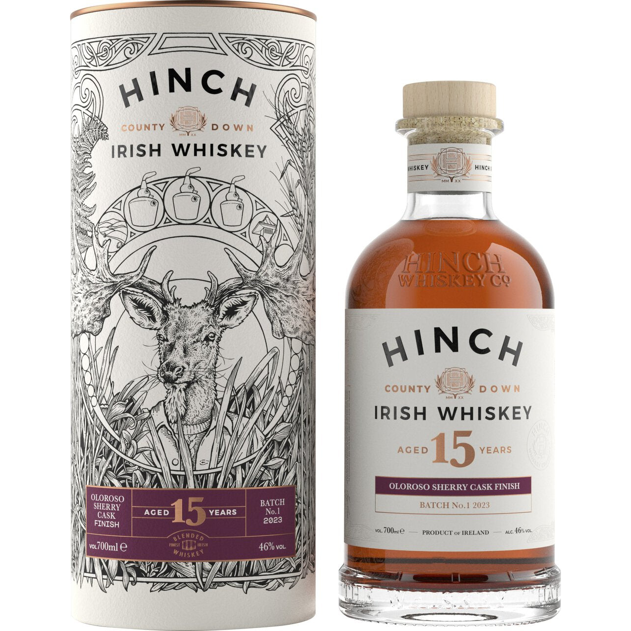 Hinch Distillery Hinch 15Y old Oloroso Sherry Cask Finish (0,7l) - Gourmet Markt