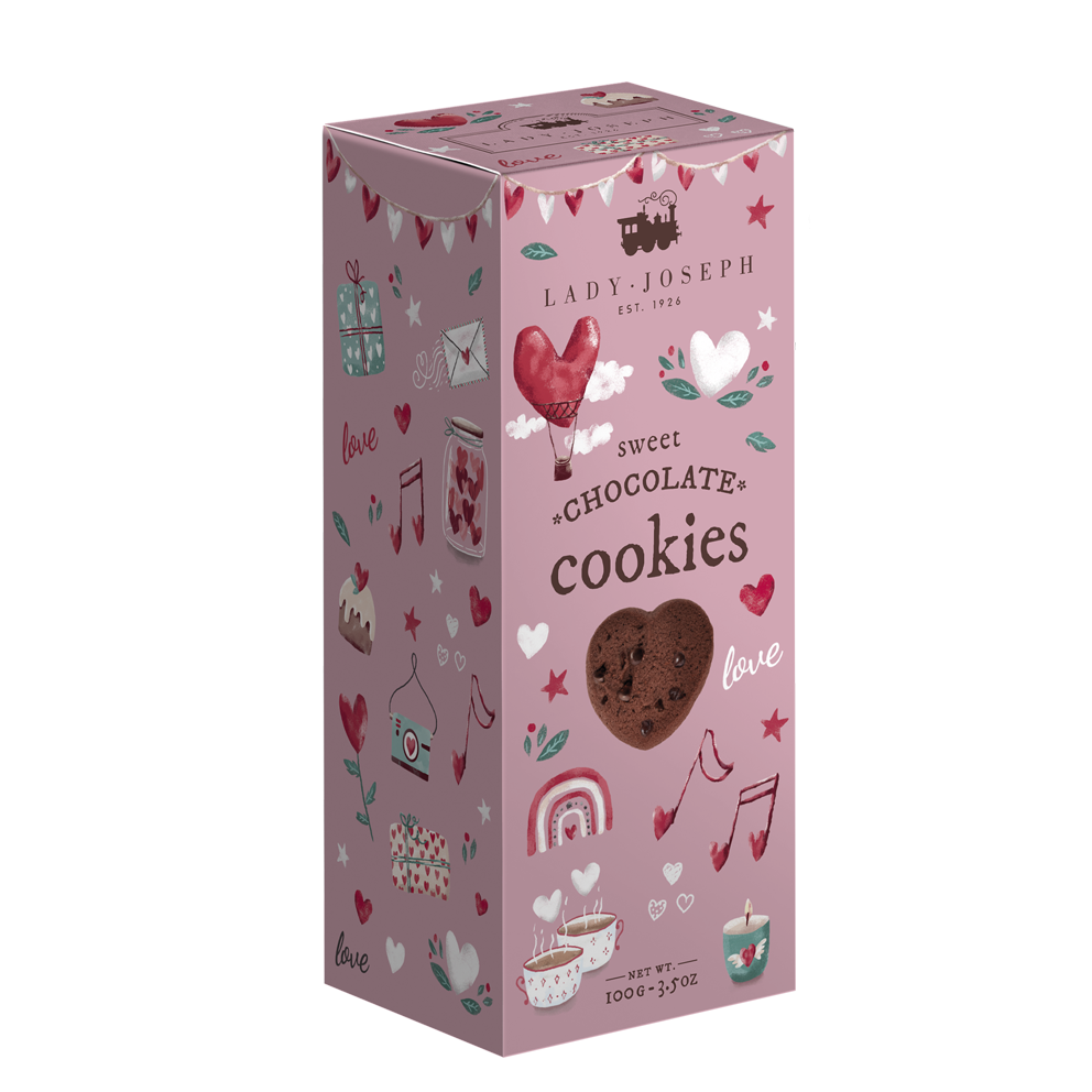 Lady Joseph Schokoladenkekse in Herzform (100g) - Gourmet Markt