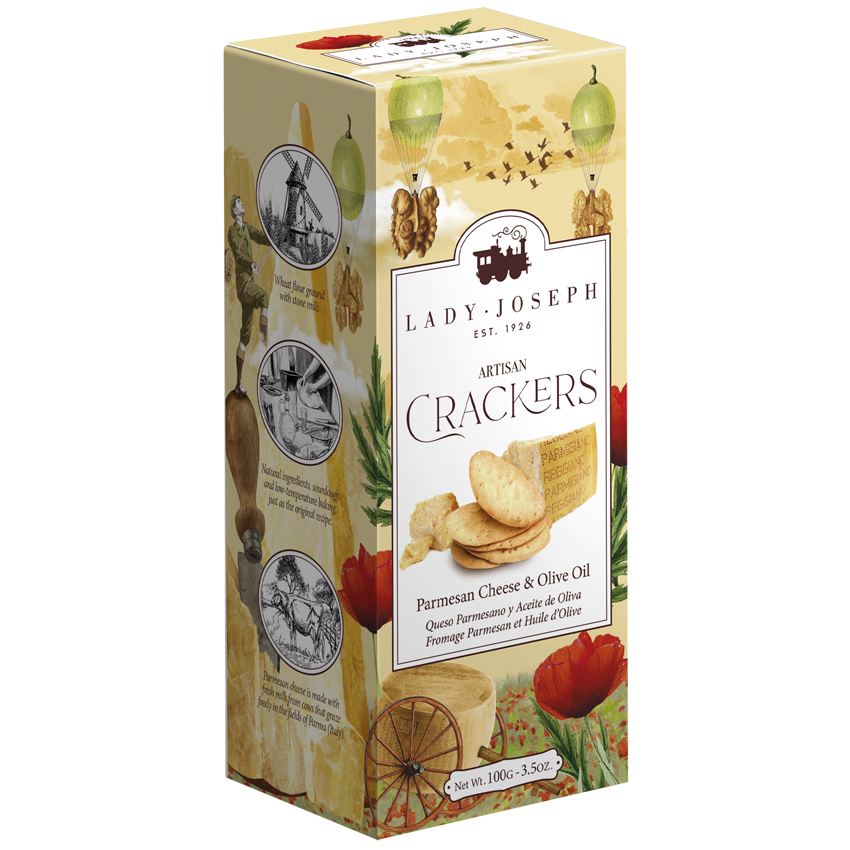 Lady Joseph Cracker mit Parmesan und Olivenöl (100g) - Gourmet Markt