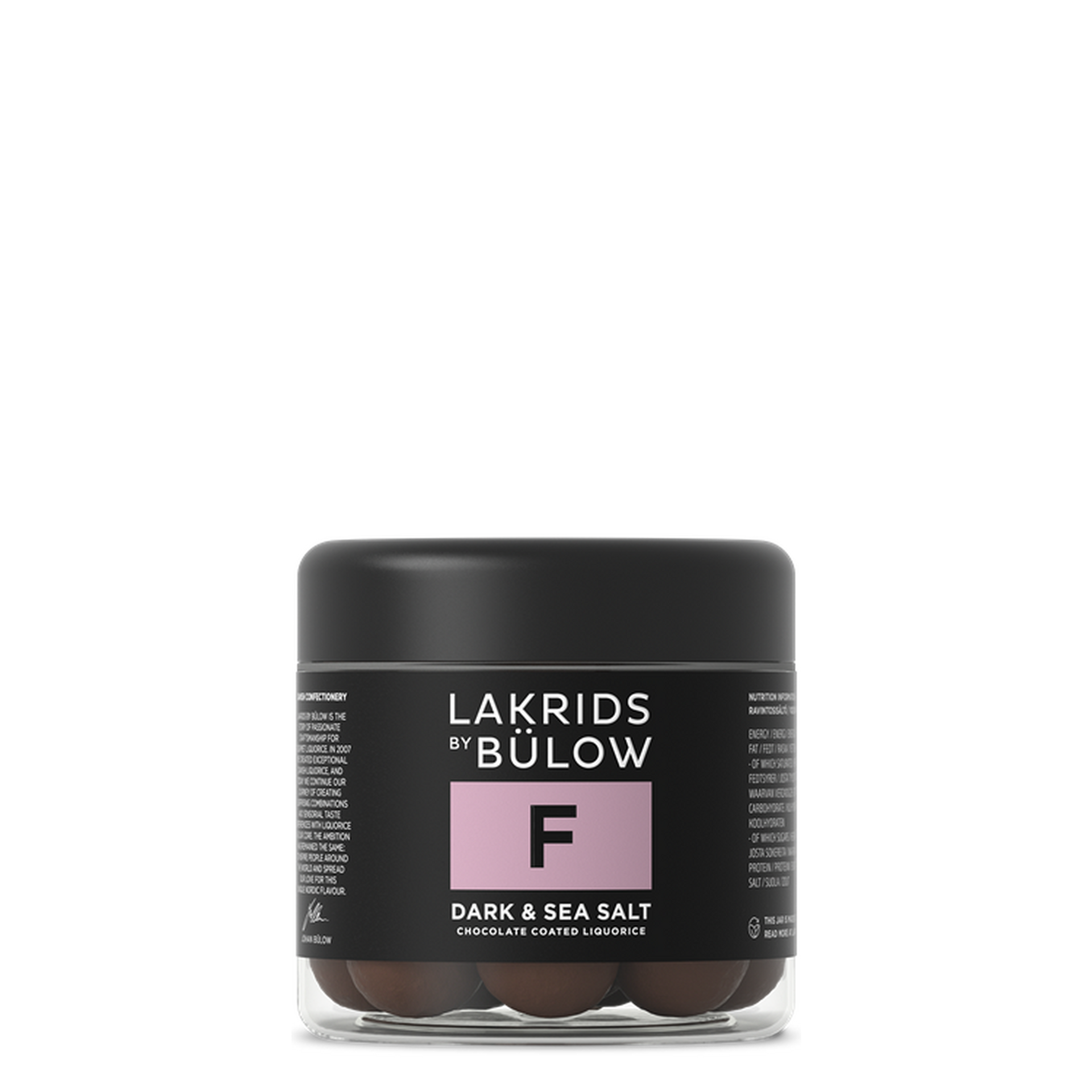 Lakrids by Bülow F - Dark & Sea Salt (125g) - Gourmet Markt