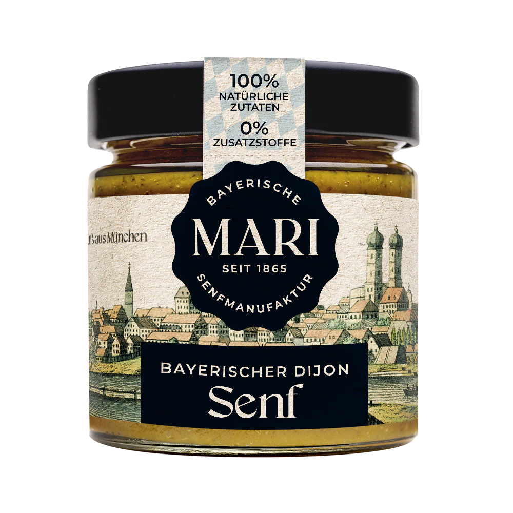 Mari Senfmanufaktur Bayerischer Dijon Senf (180ml) - Gourmet Markt