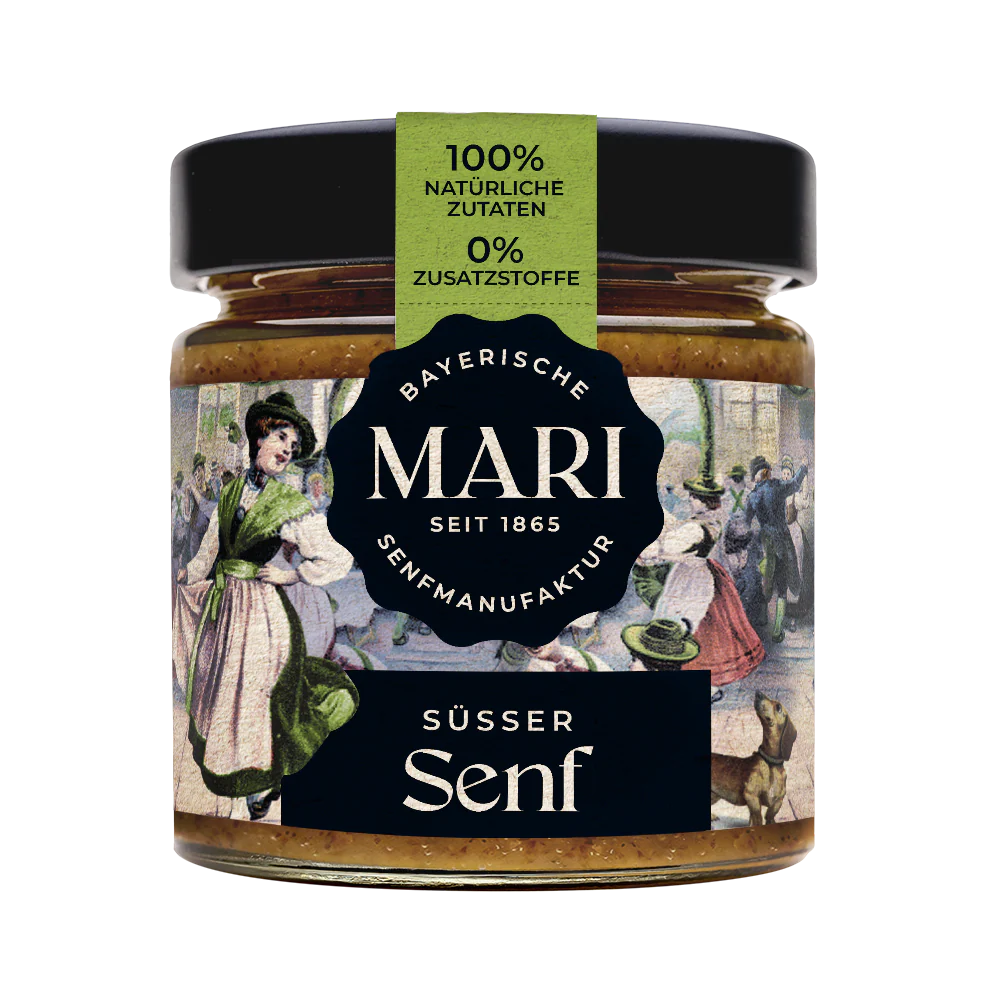 Mari Senfmanufaktur Hausmacher Senf süß (180ml) - Gourmet Markt
