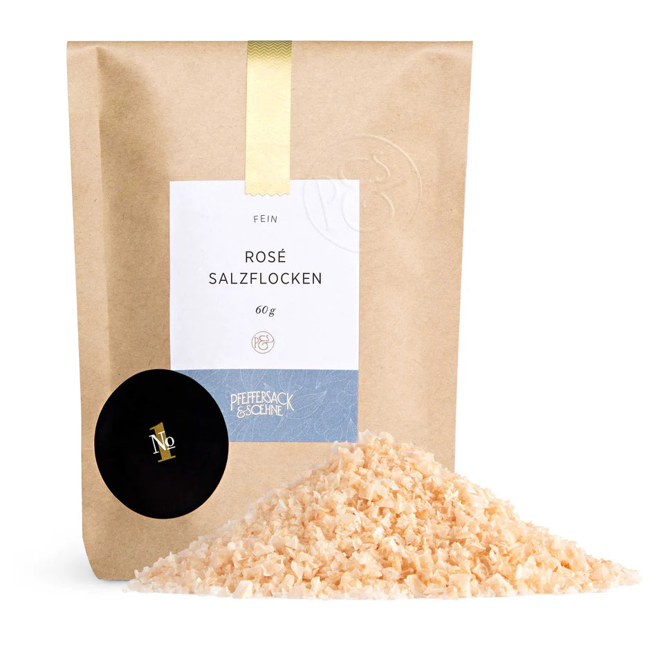 Pfeffersack & Söhne Rosé Salzflocken Nachfüllbeutel (60g) - Gourmet Markt