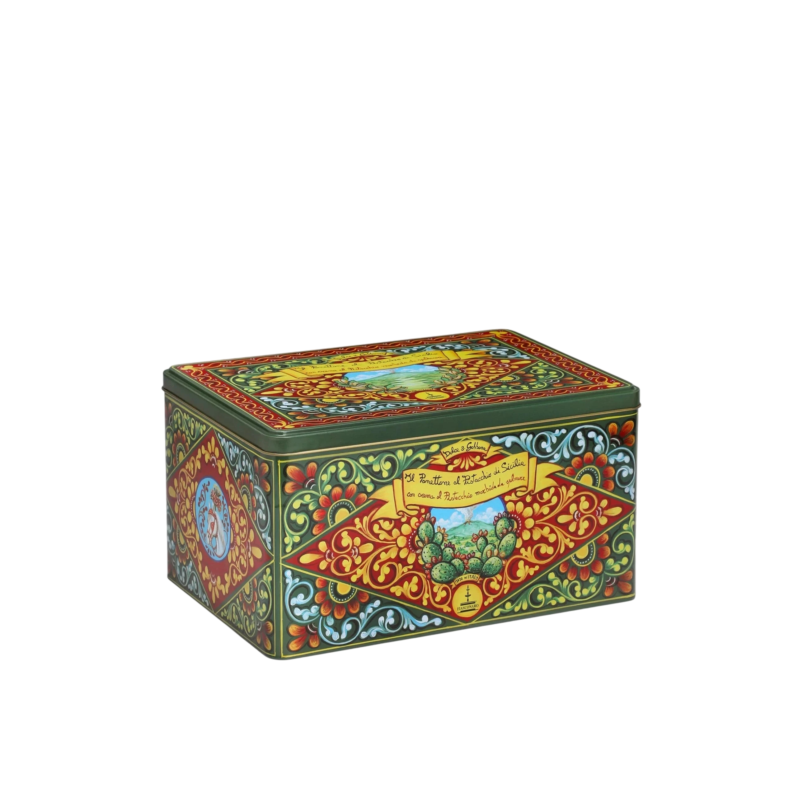 Fiasconaro Panettone mit Pistazie und Pistaziencreme D&G (800g+200g) - Gourmet Markt