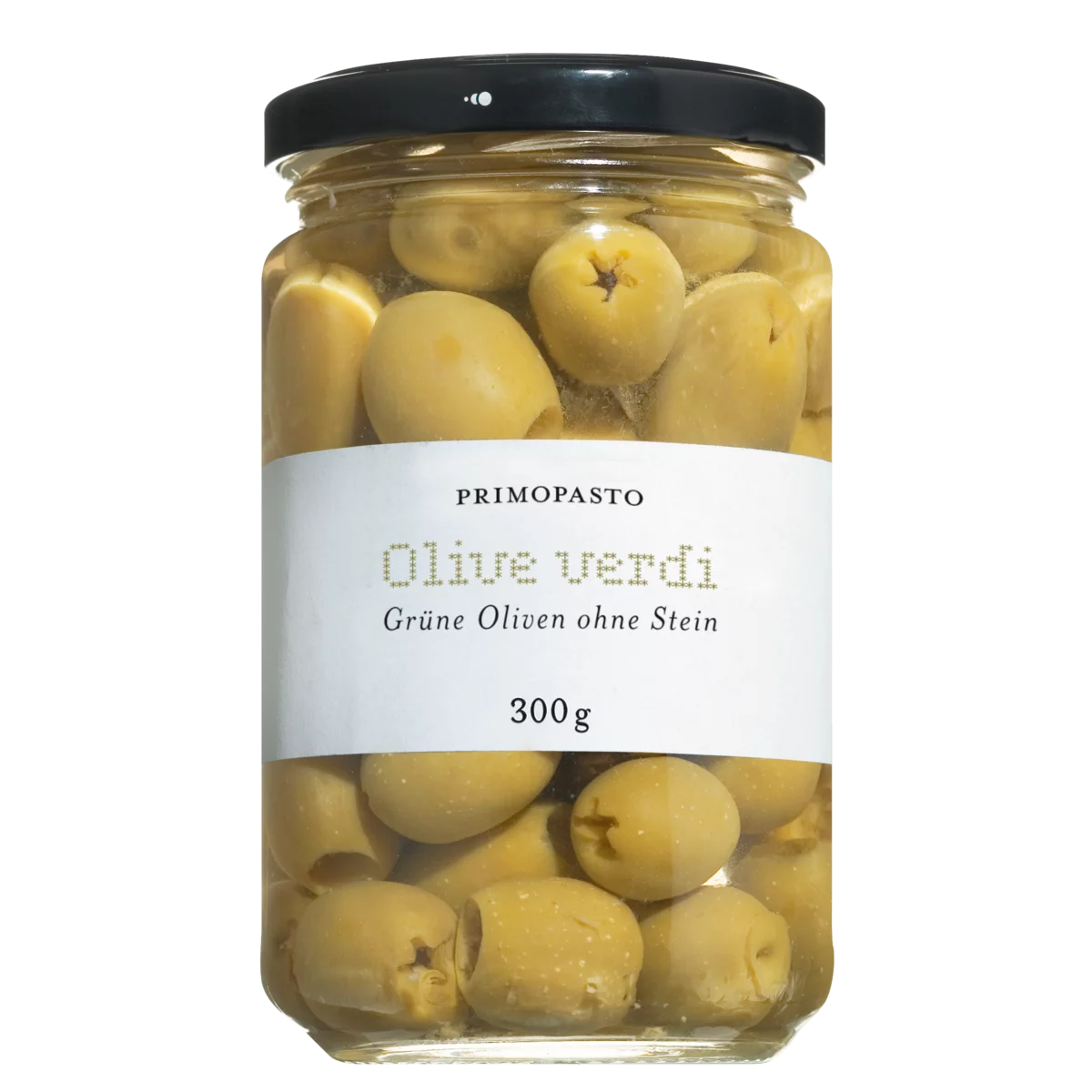 Primopasto Grüne Oliven ohne Stein (300g) - Gourmet Markt