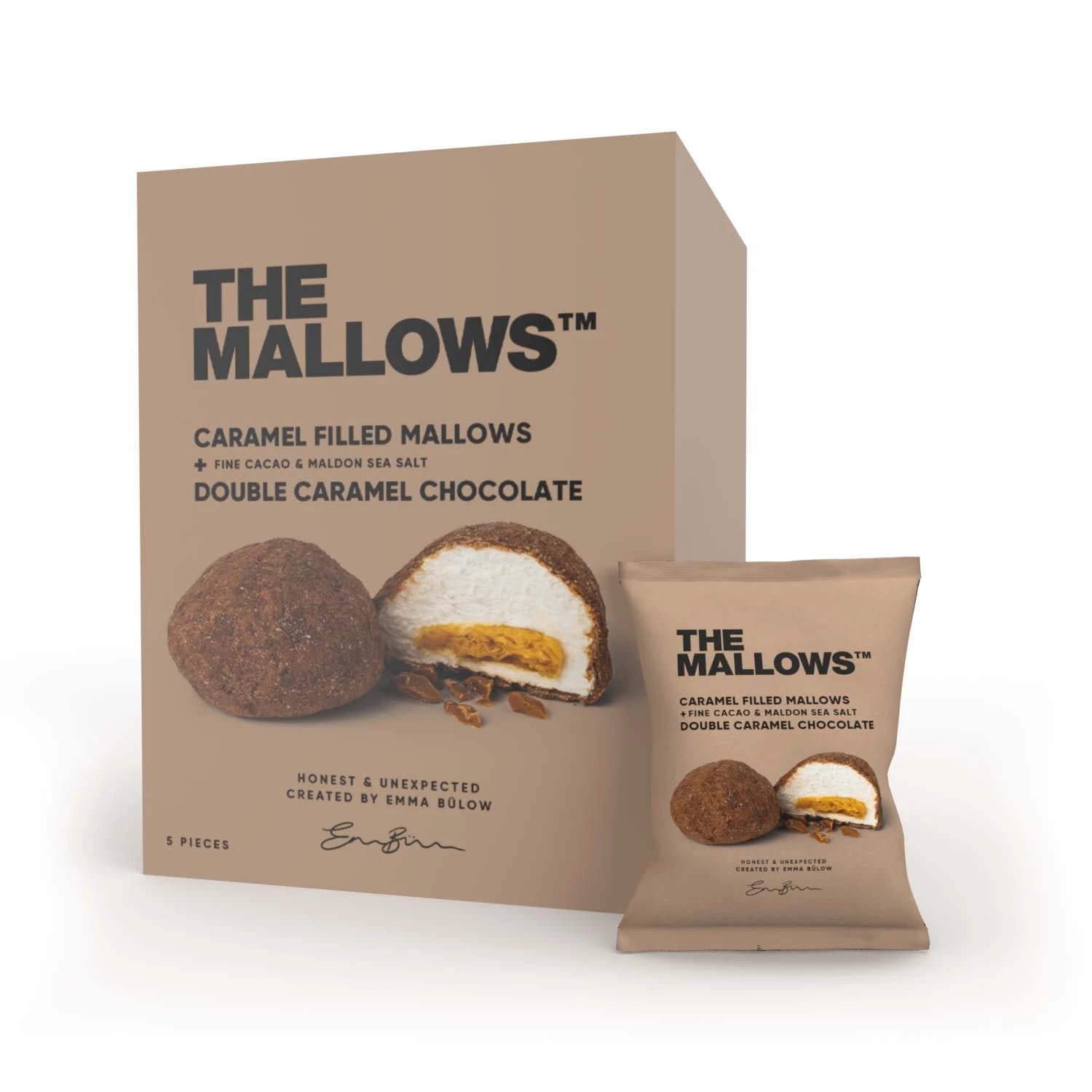 The Mallows Caramel filled & Double Caramel Marshmallows (80g) - Gourmet Markt