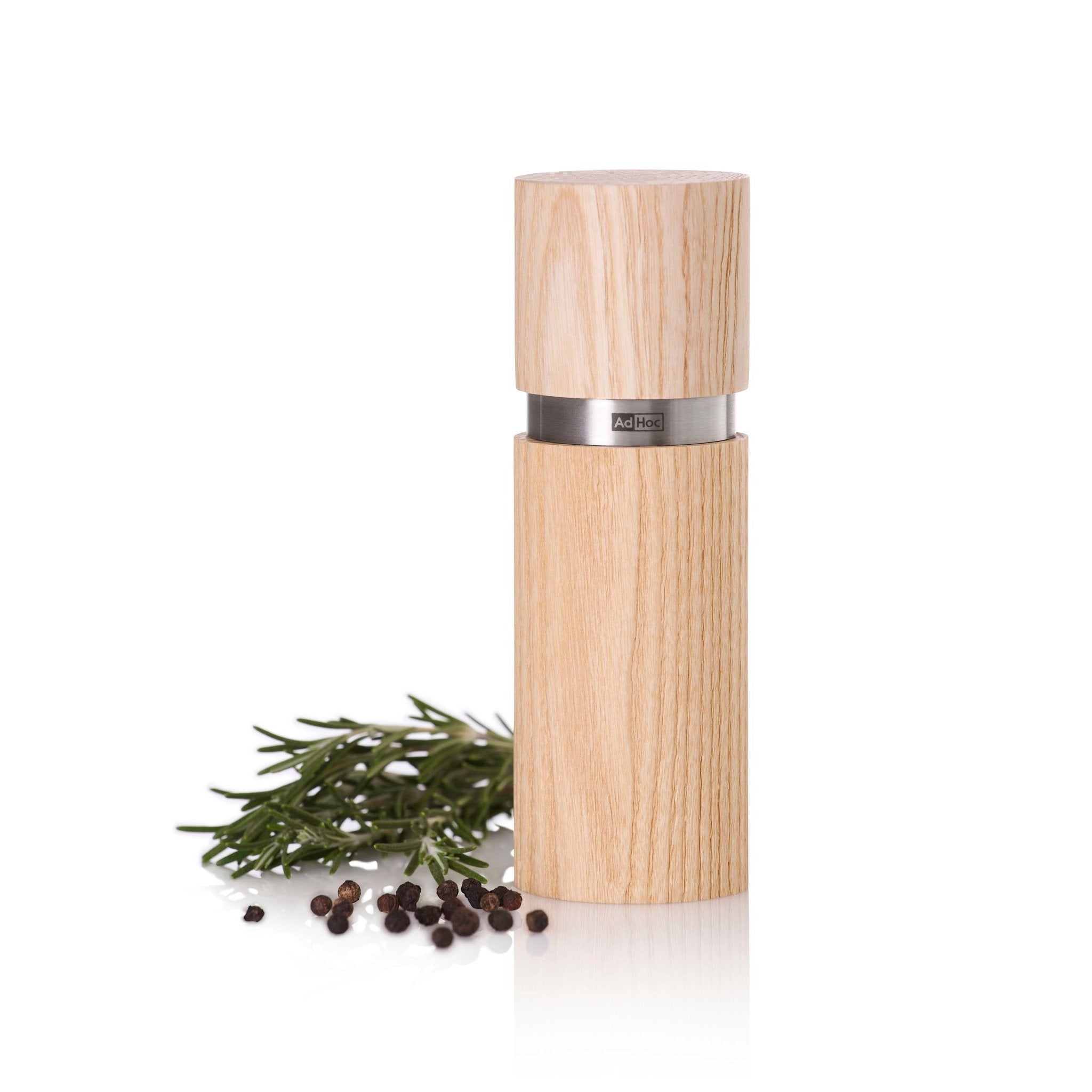 AdHoc Pfeffer- oder Salzmühle Textura Eschenholz hell - Gourmet Markt