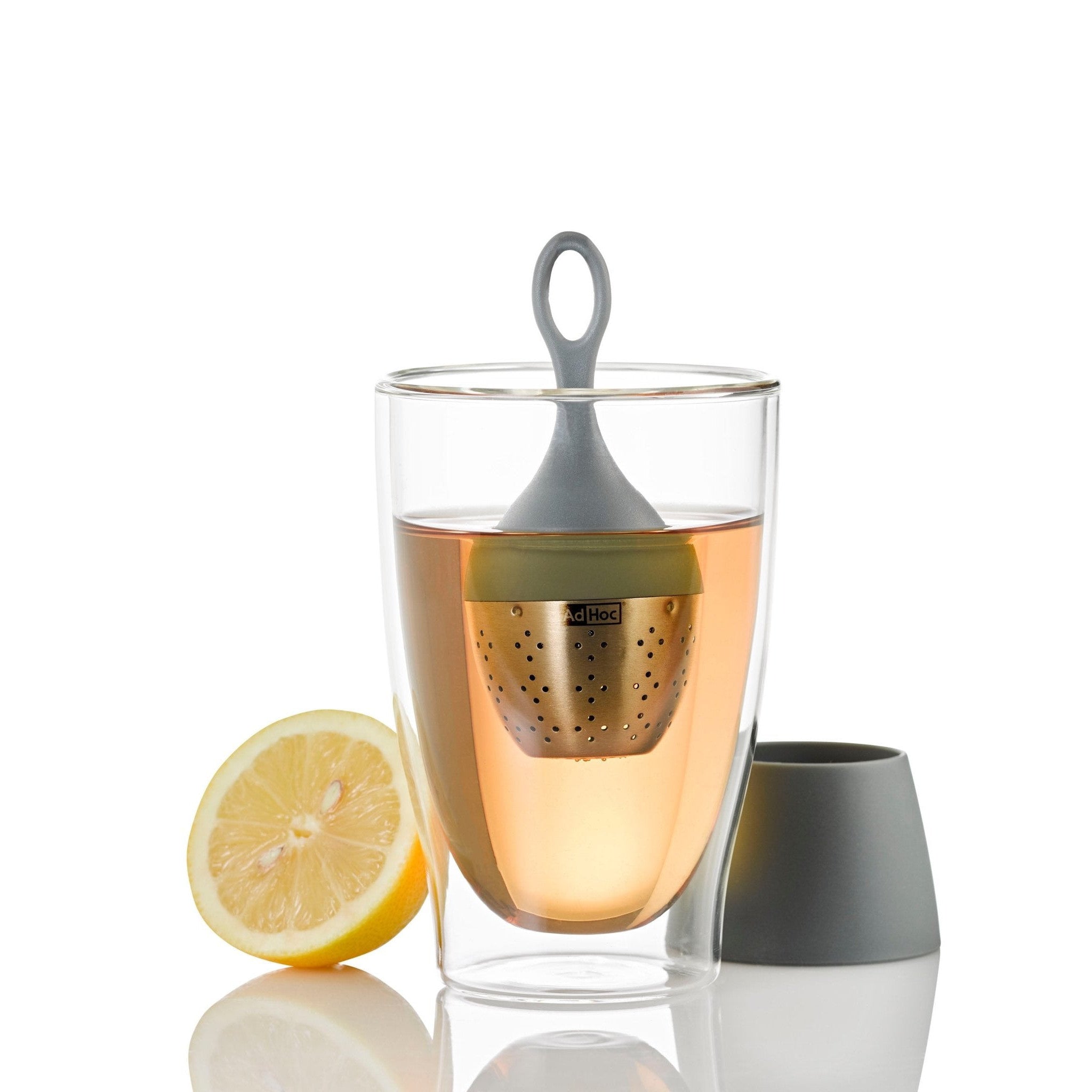 AdHoc Schwimmender Teefilter Floatea grau - Gourmet Markt