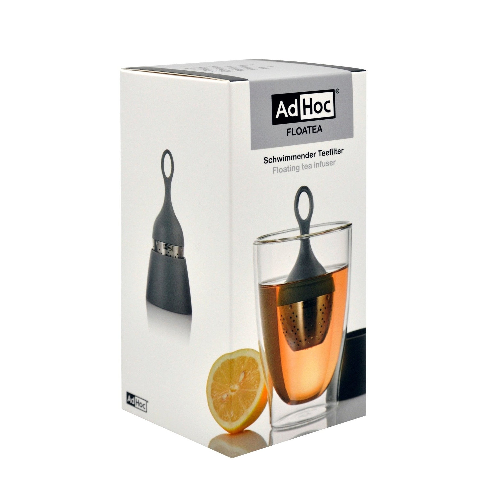 AdHoc Schwimmender Teefilter Floatea grau - Gourmet Markt