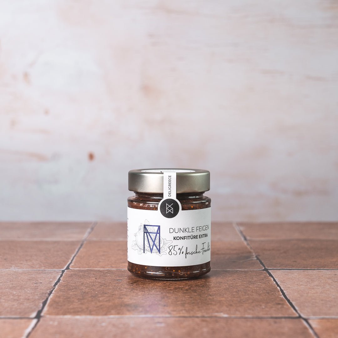 Deligreece Dunkle Feigen Konfitüre Extra 85% (180g) - Gourmet Markt