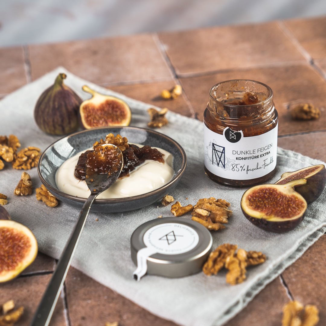 Deligreece Dunkle Feigen Konfitüre Extra 85% (180g) - Gourmet Markt