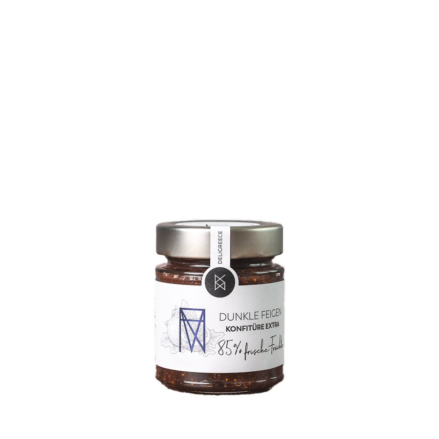 Deligreece Dunkle Feigen Konfitüre Extra 85% (180g) - Gourmet Markt