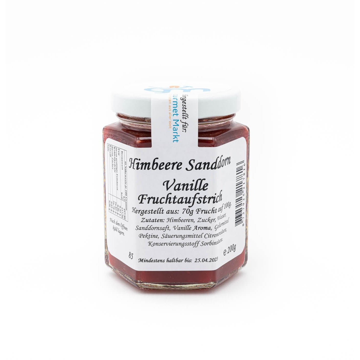 Himbeere Sanddorn Vanille (200g) - Gourmet Markt - Marmeladen Manufaktur