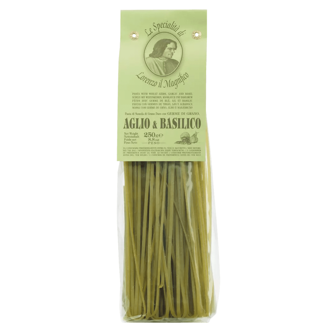 Lorenzo il Magnifico Linguine mit Knoblauch & Basilikum (250g) - Gourmet Markt