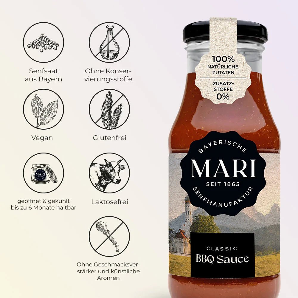 Mari BBQ Sauce (250ml) - Gourmet Markt - Mari Senfmanufaktur