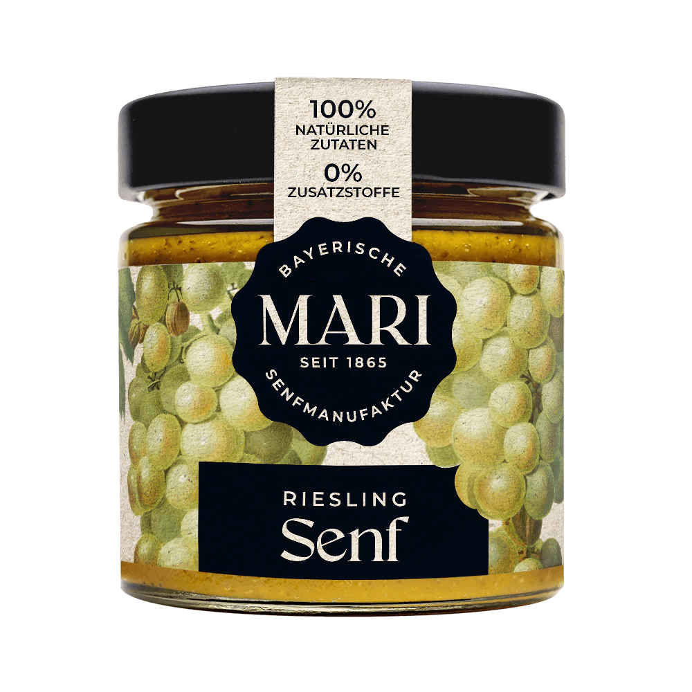 Mari Senfmanufaktur Riesling Senf (180ml) - Gourmet Markt