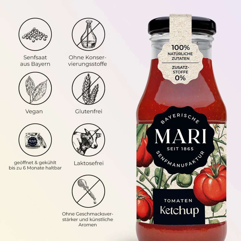 Mari Tomaten Ketchup (250ml) - Gourmet Markt - Mari Senfmanufaktur