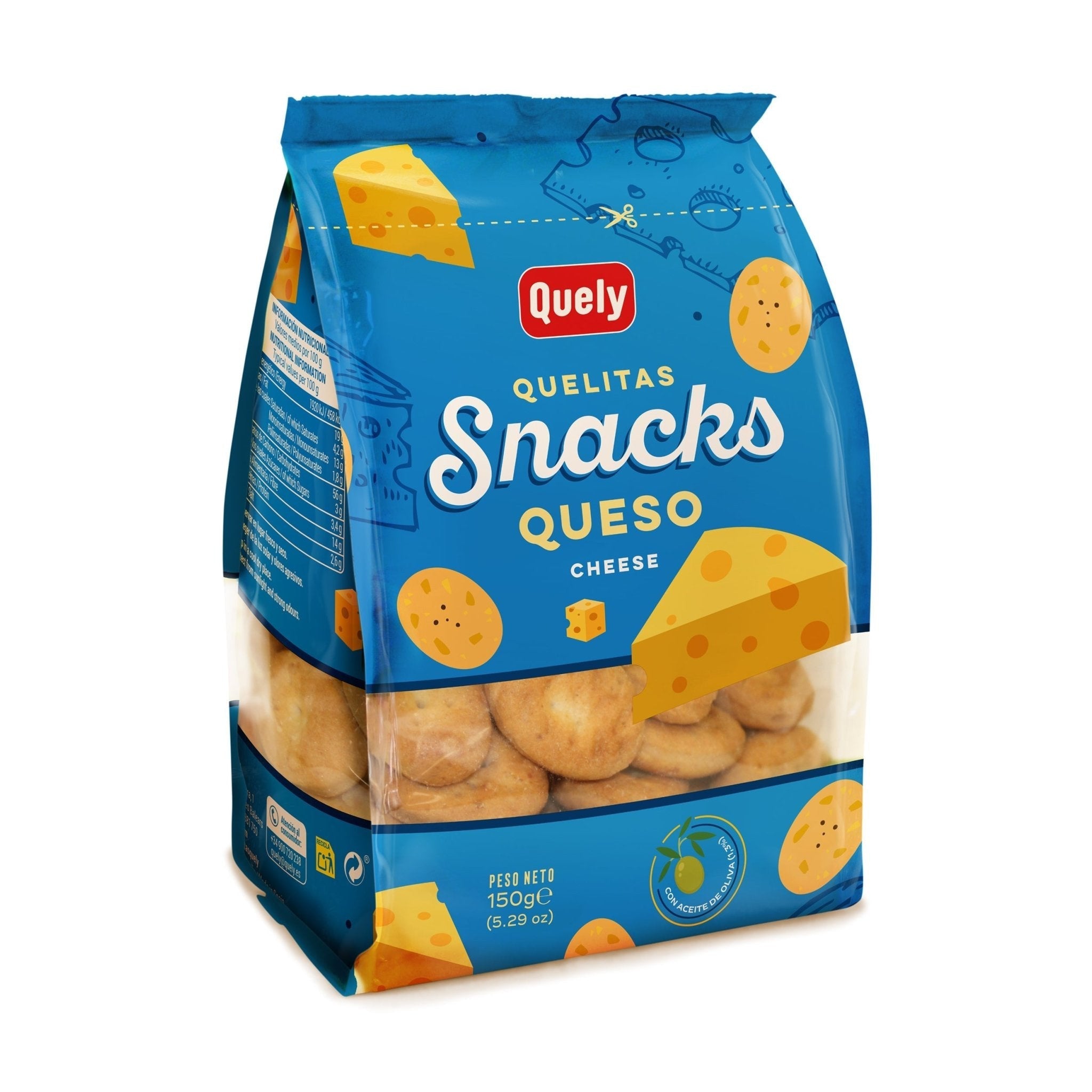 Quely Quelitas Snacks Cheese (150g) - Gourmet Markt - Quely