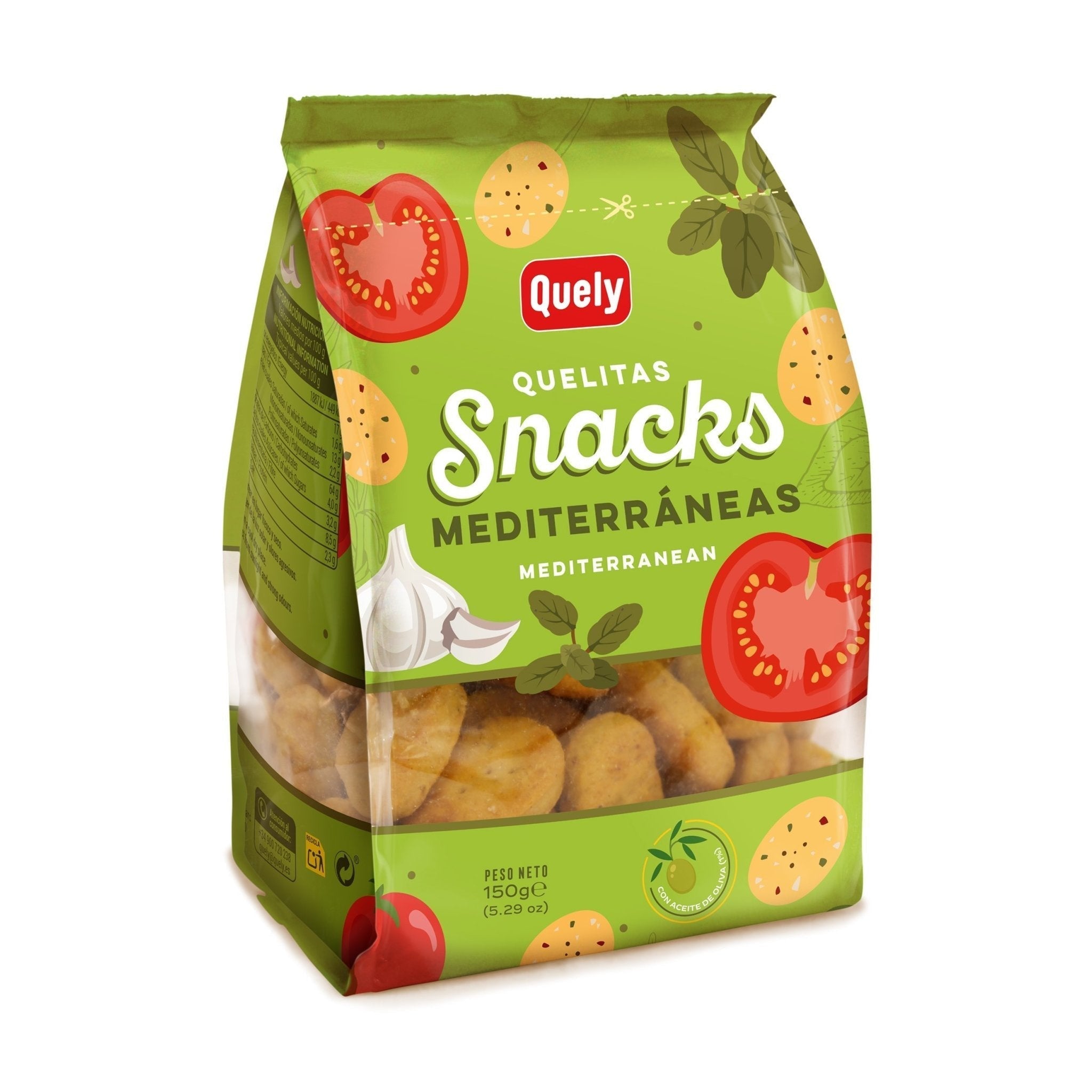 Quely Quelitas Snacks Mediterranean (150g) - Gourmet Markt - Quely
