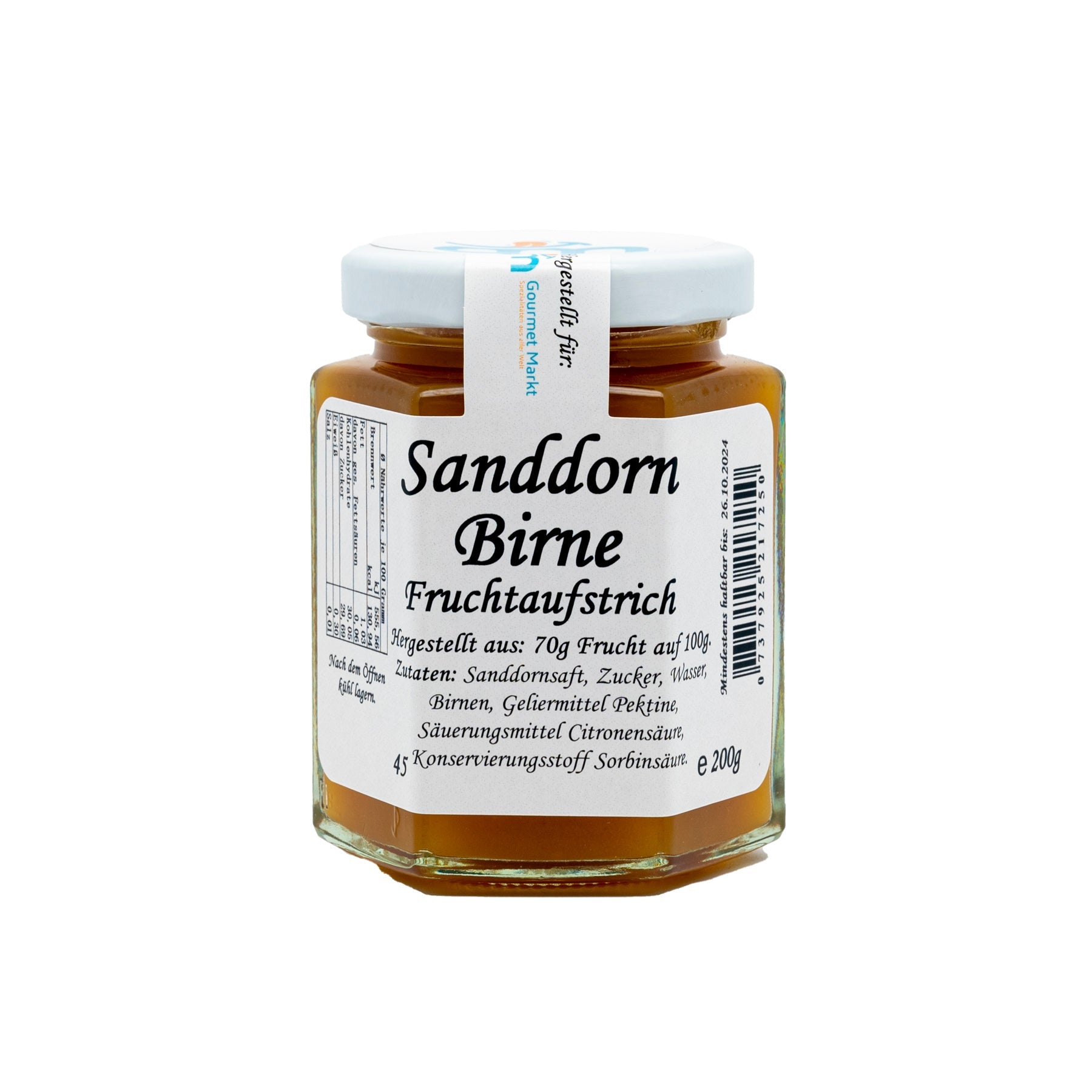 Sanddorn Birne (200g) - Gourmet Markt - Marmeladen Manufaktur