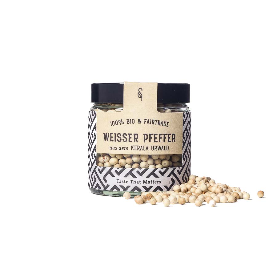 Soul Spice Weisser Pfeffer aus dem Kerala-Urwald (65g) - Gourmet Markt - Soul Spice