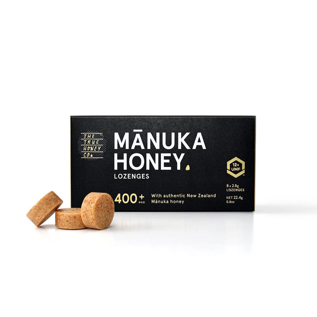 The True Honey Co. Manuka Honig Lutschpastillen MGO 400+ UMF 12+ (22,4g) - Gourmet Markt