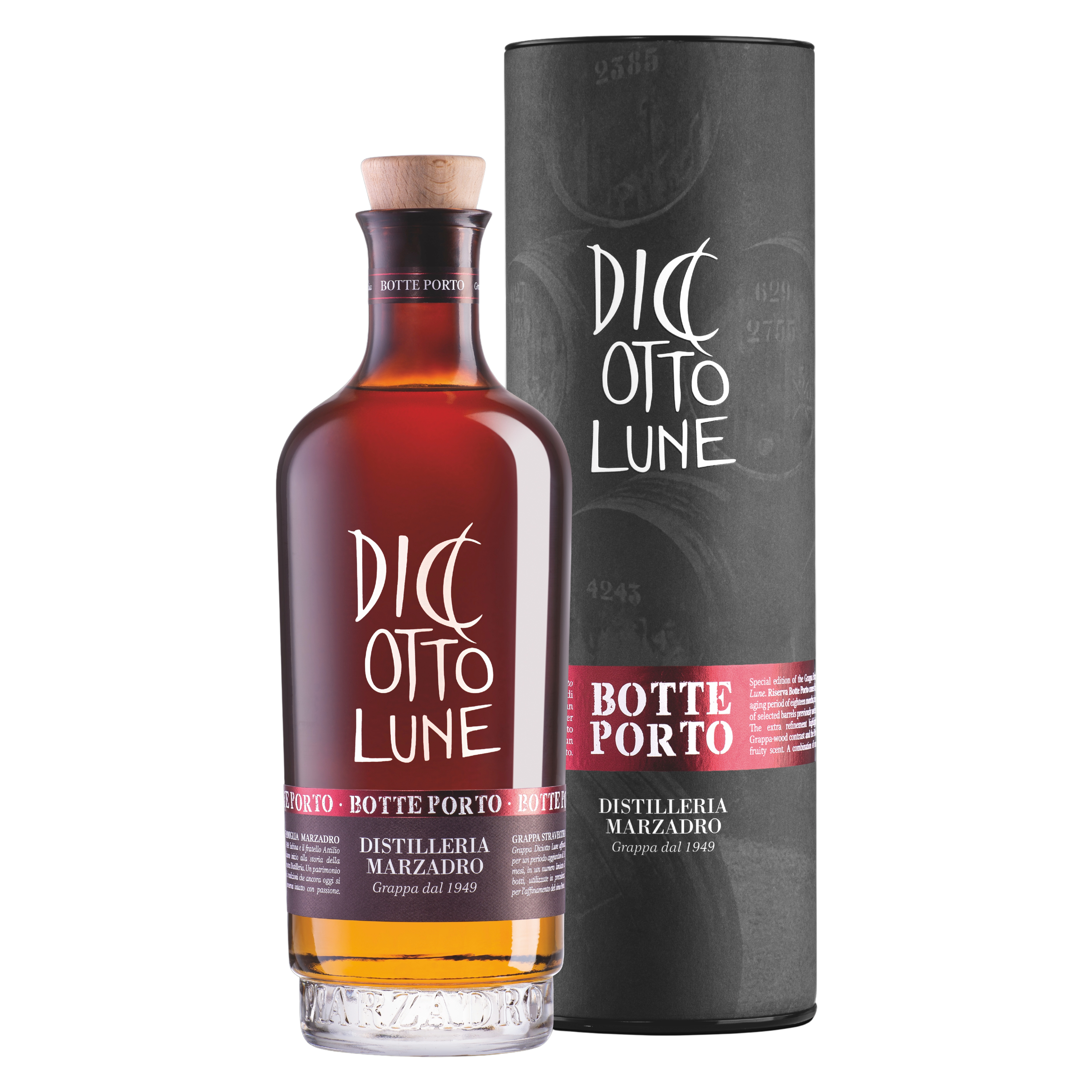 Grappa Diciotto Lune "Botte Porto" (0,5l)