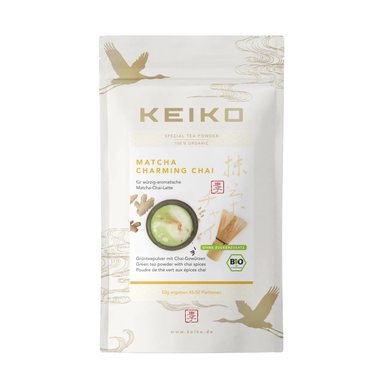 Keiko Matcha Charming Chai - Bio Matcha mit Chai Gewürzen (50g) - Gourmet Markt