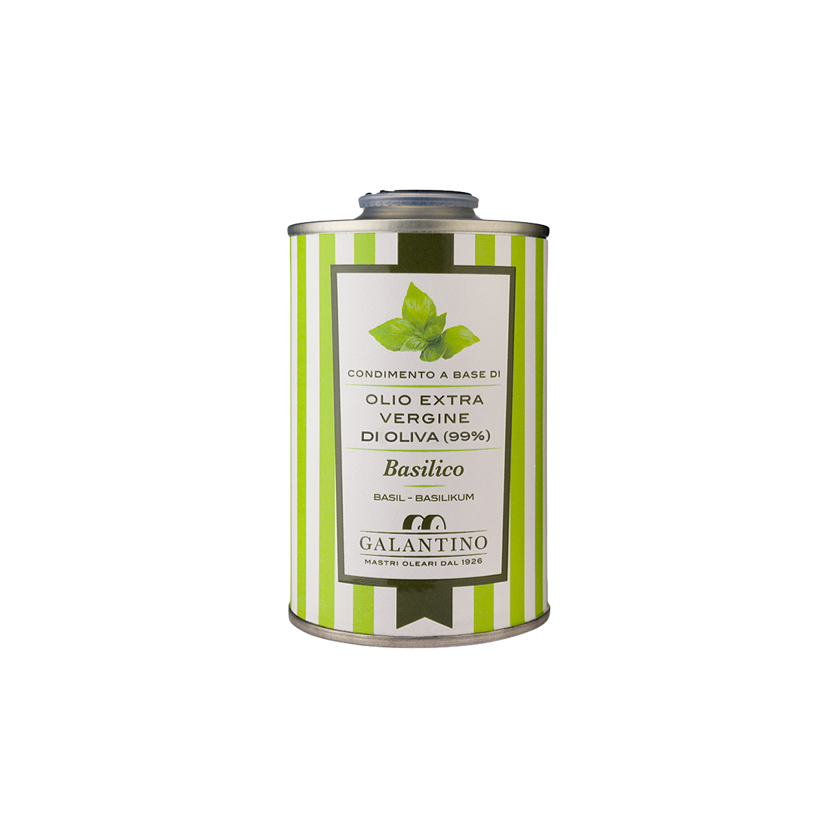 Natives Olivenöl extra mit Basilikum (250ml)