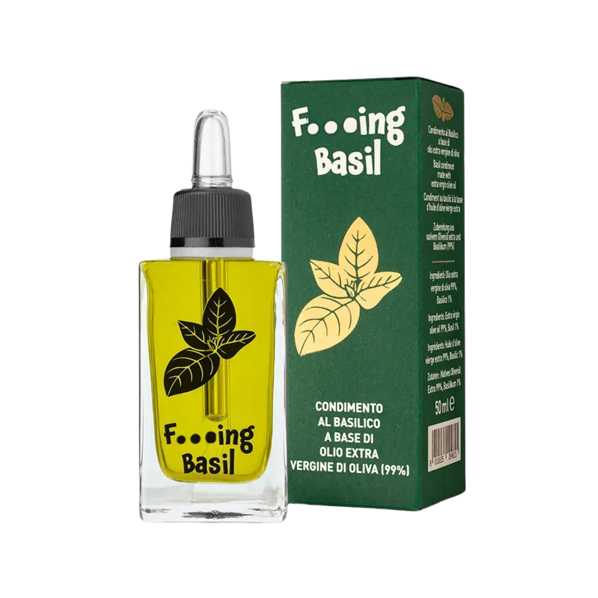 Natives Olivenöl extra mit Basilikum (50ml)