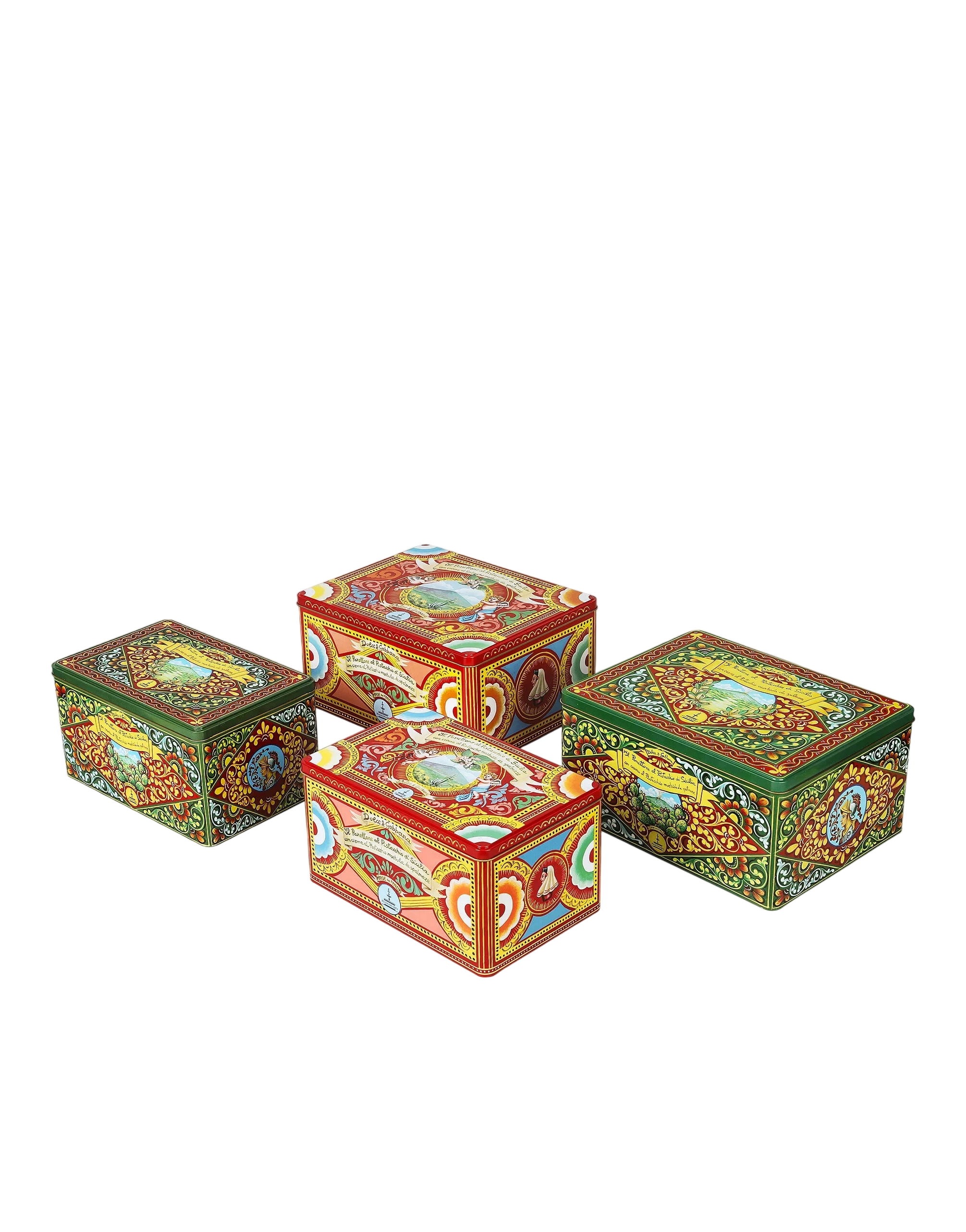 Fiasconaro Panettone mit Pistazie und Pistaziencreme D&G (800g+200g) - Gourmet Markt